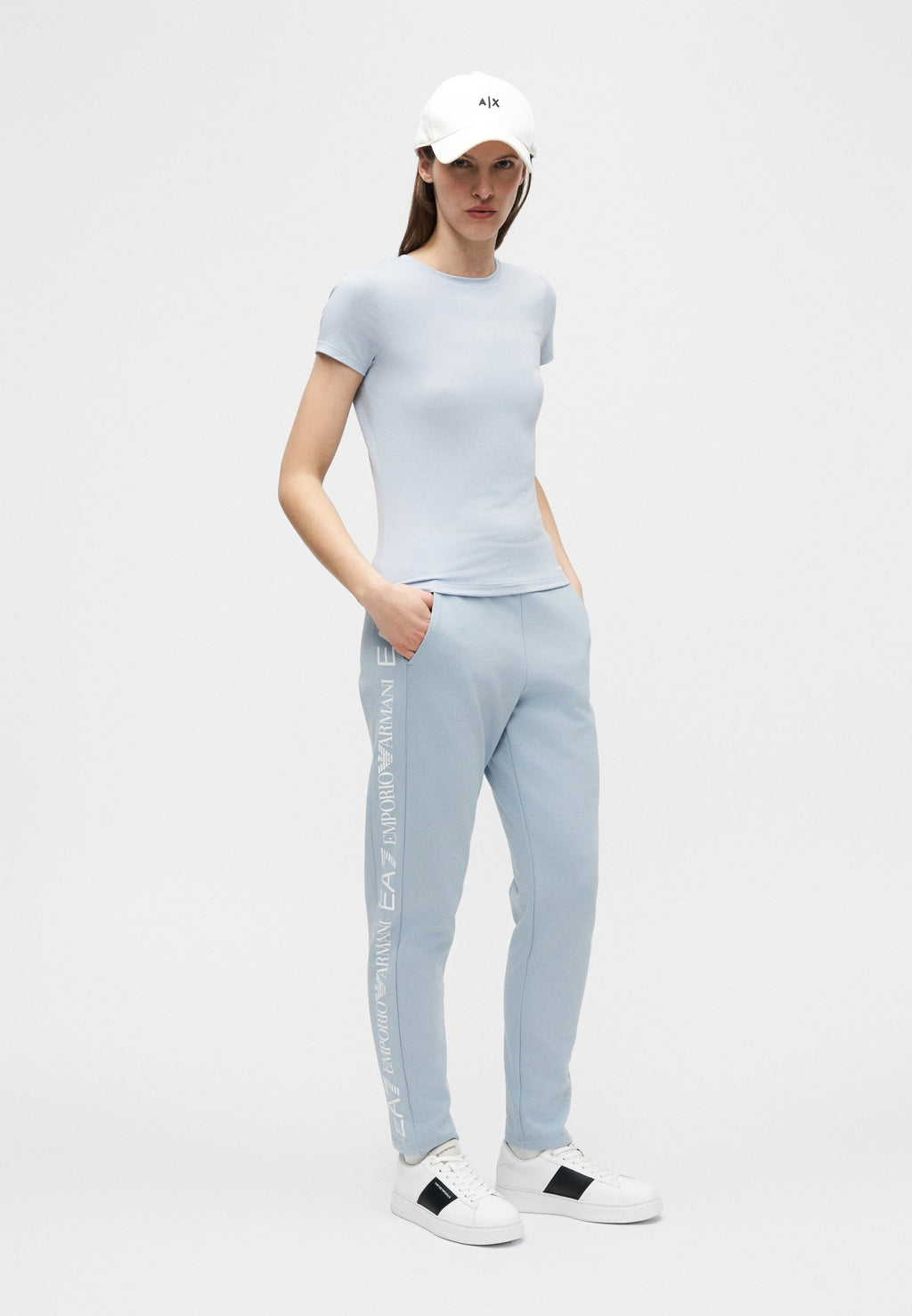 Print T-shirt - zen blue