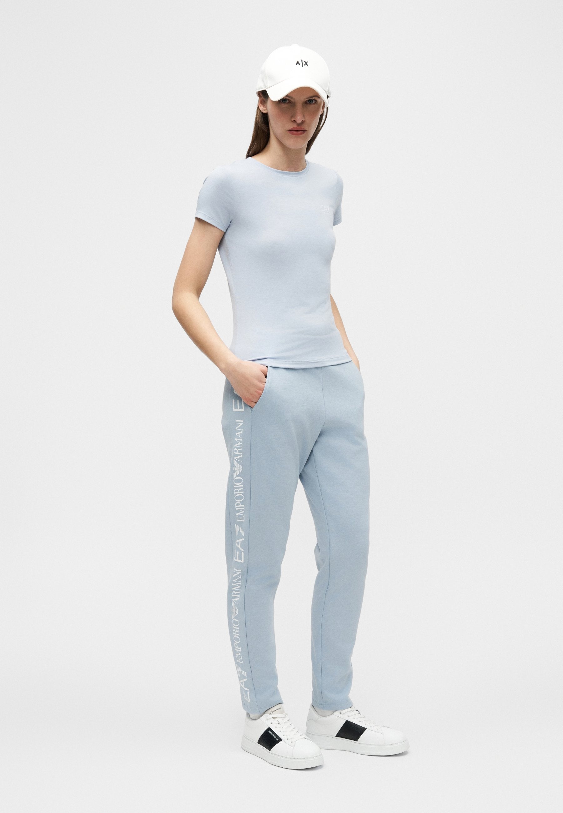 Print T-shirt - zen blue
