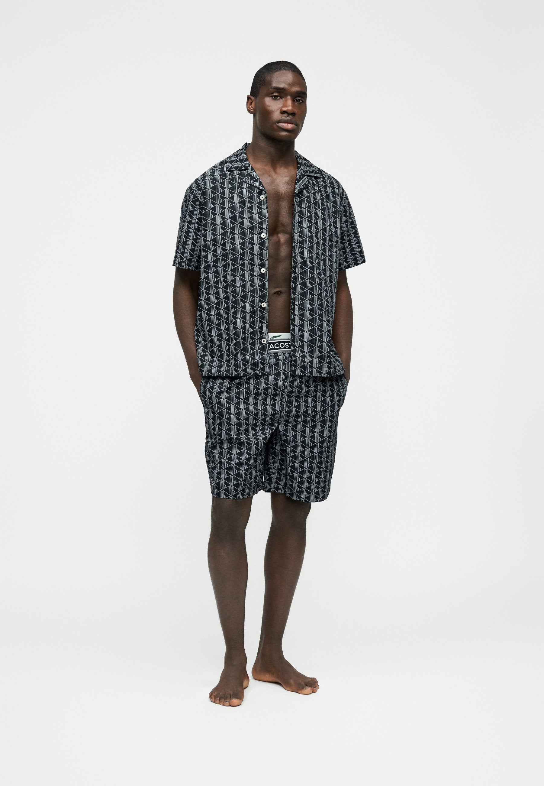 Pyjama bottoms - black/lead grey