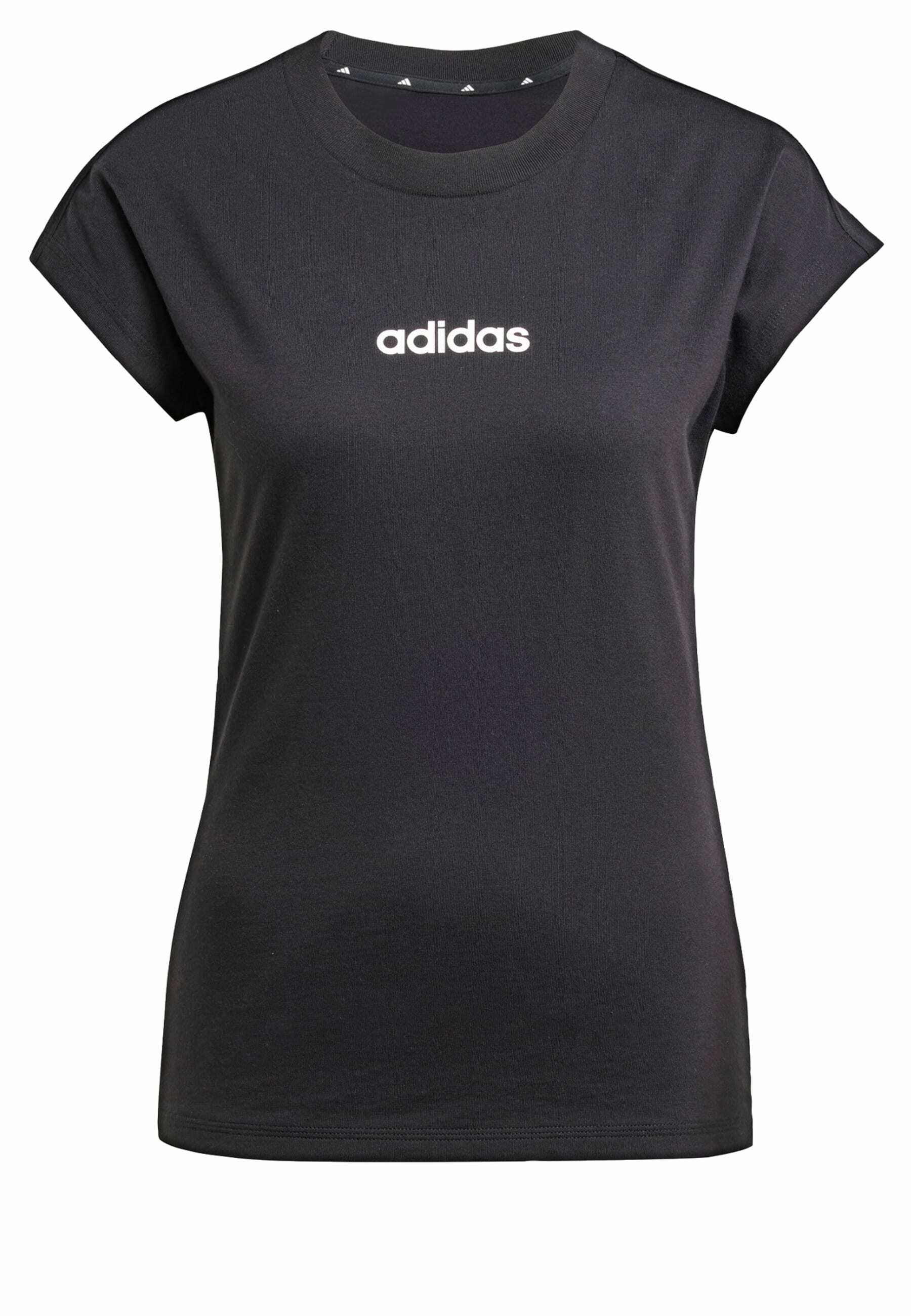 ESSENTIALS LINEAR COTTON - T-shirt basique - black white