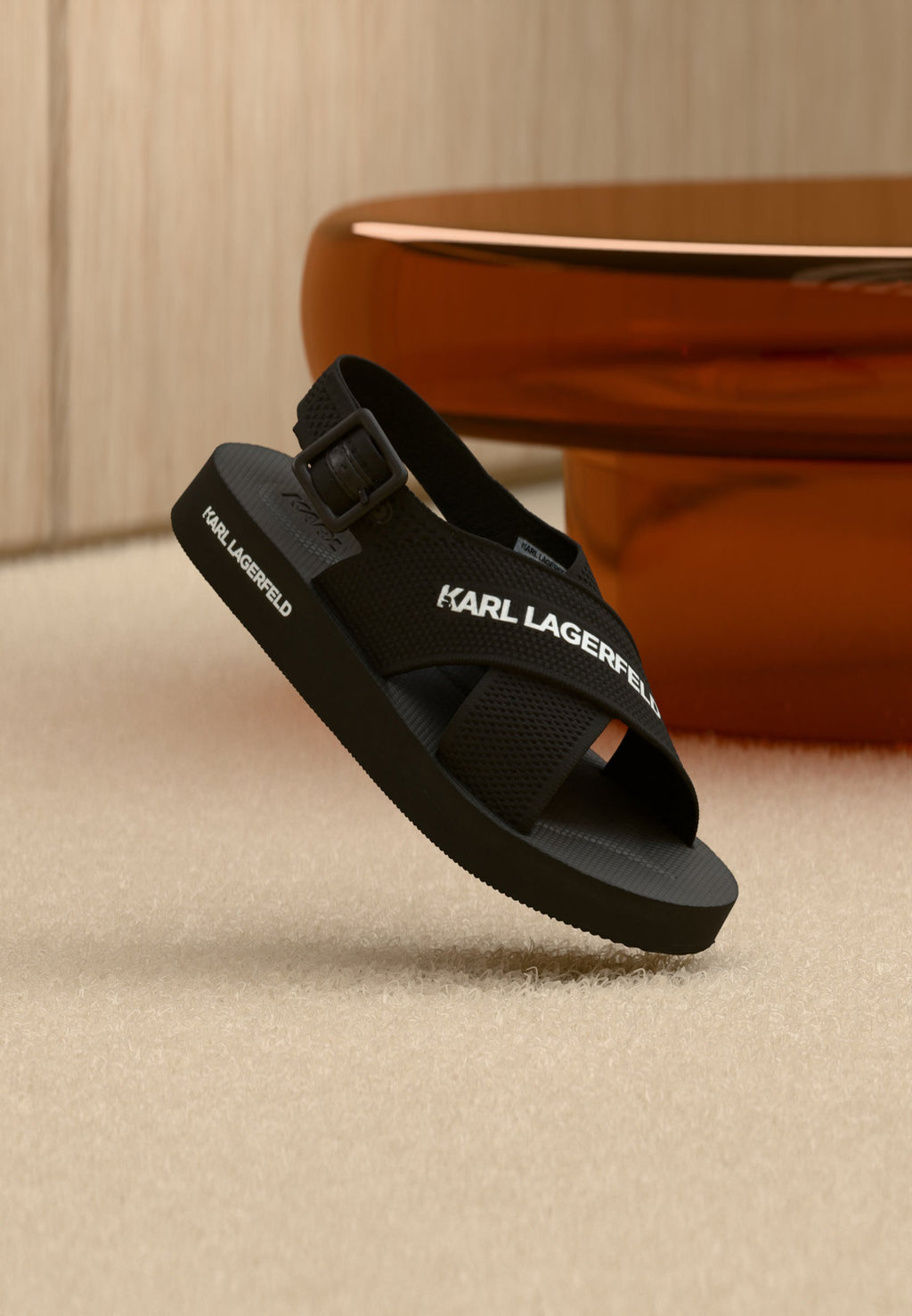 ATLANTIK KROSS STRAP - Sandals - black