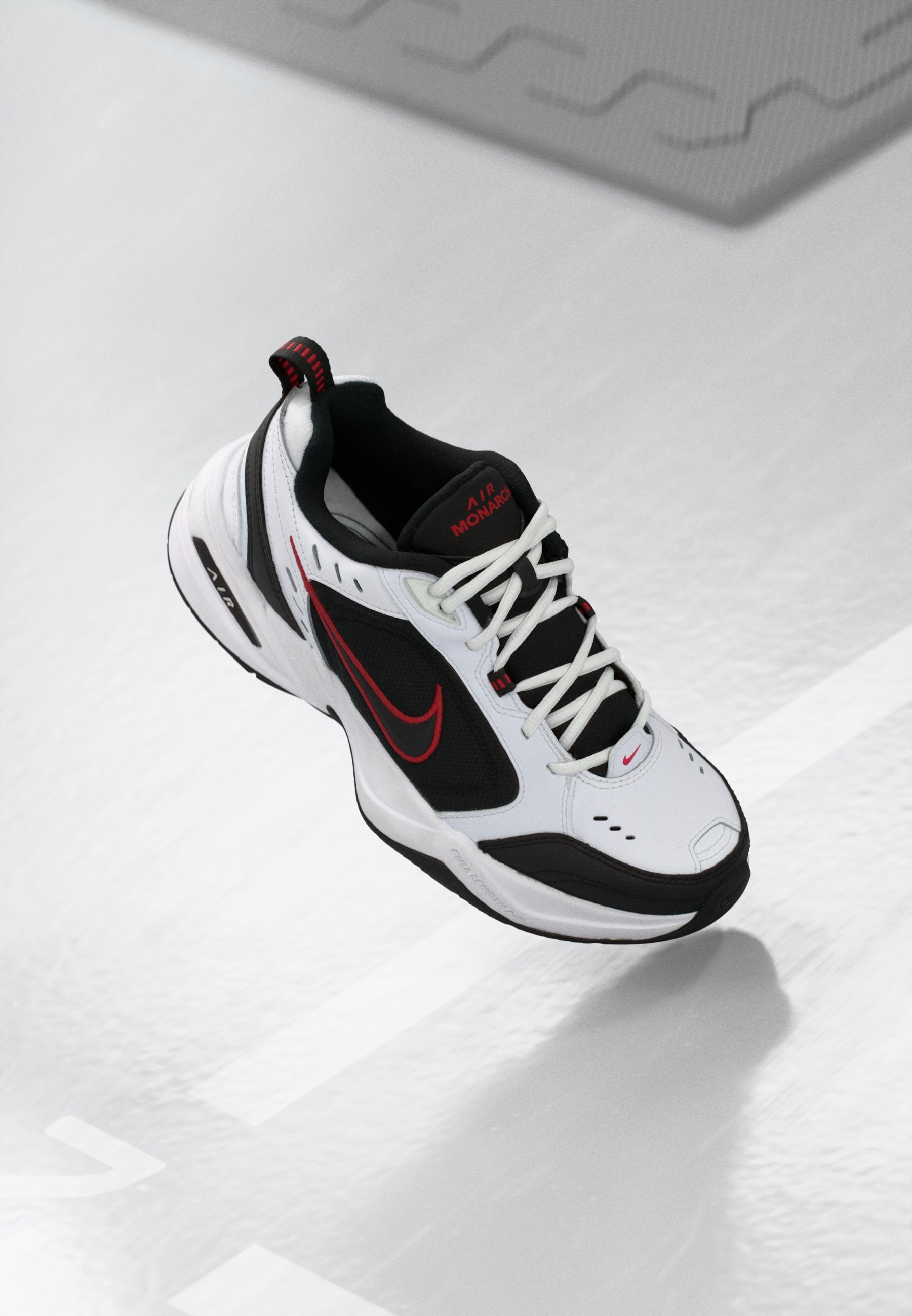 AIR MONARCH IV - Training shoe - white/black/varsity red