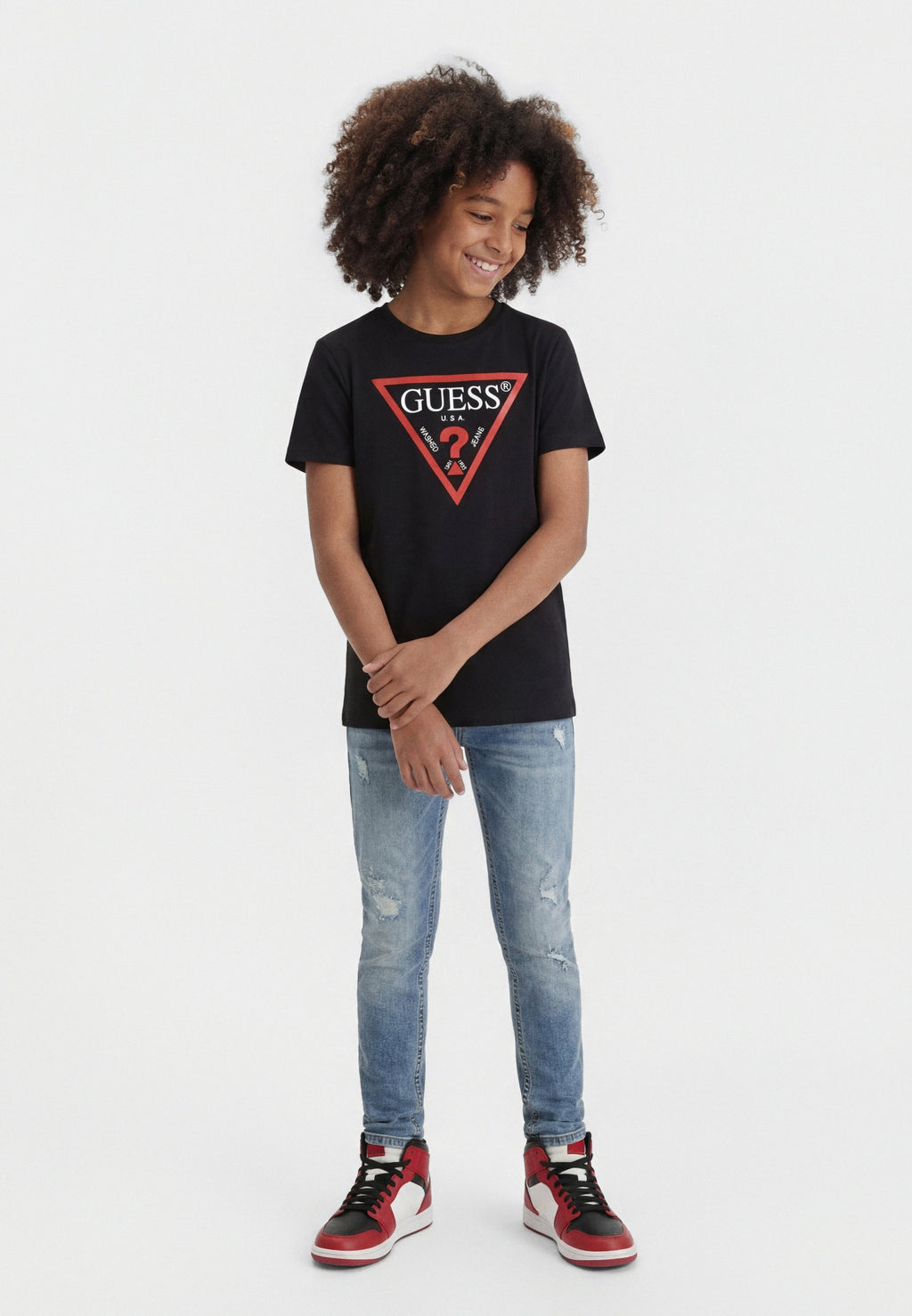 JUNIOR CORE - Print T-shirt - jet black