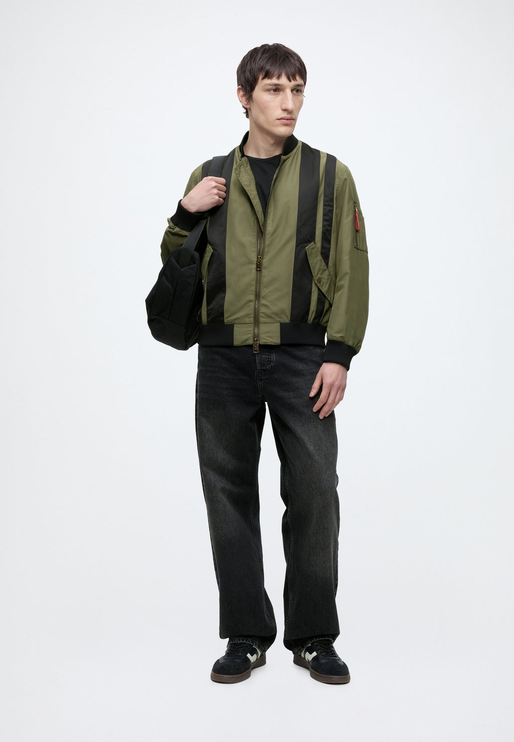 BADAMO - Bomber Jacket - open green