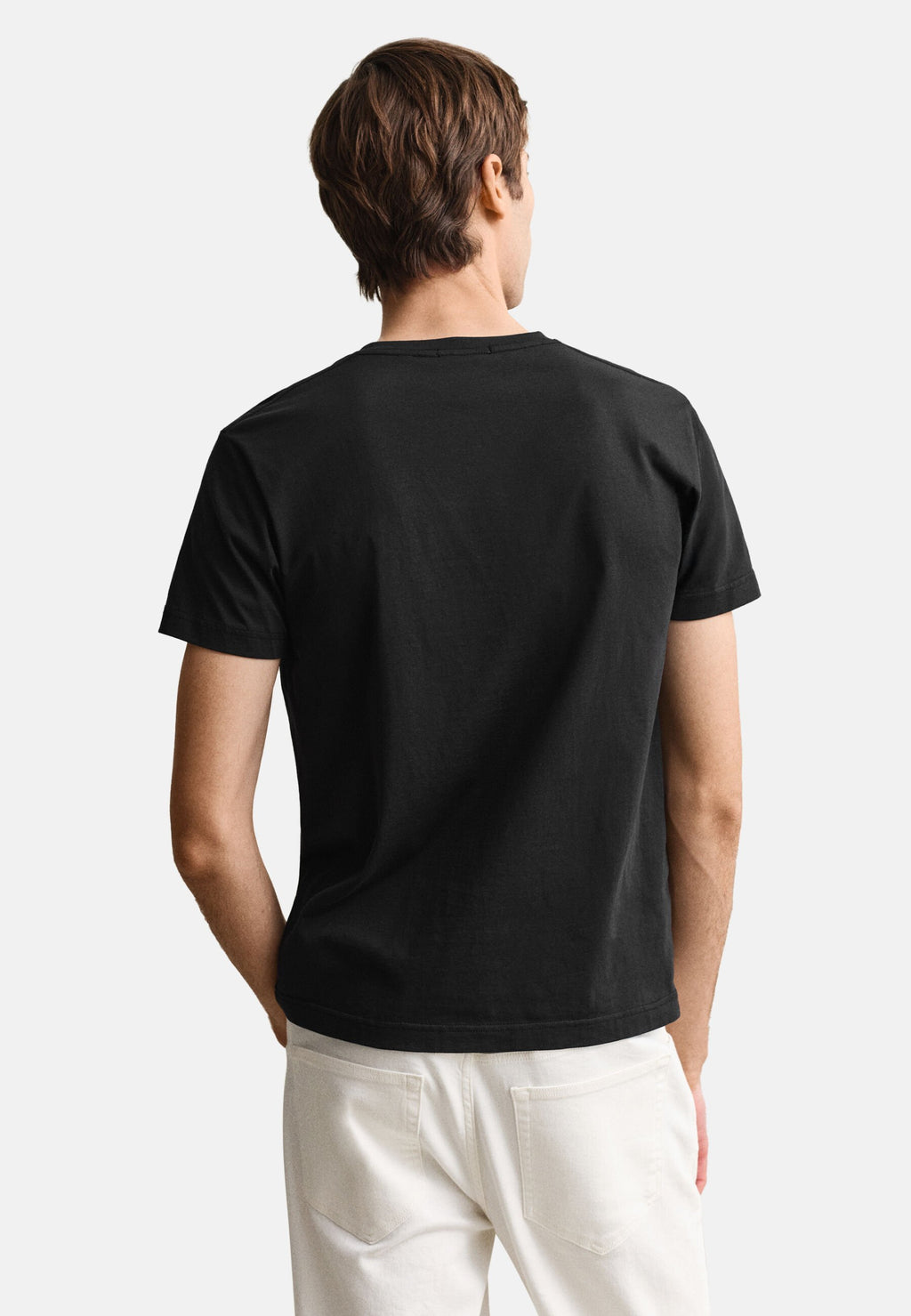 SHIELD V NECK - Basic T-shirt - black