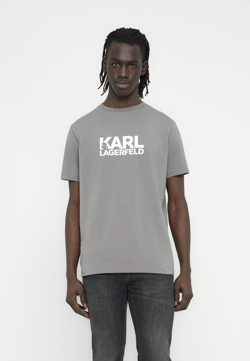 CREW NECK - Print T-shirt - dark grey