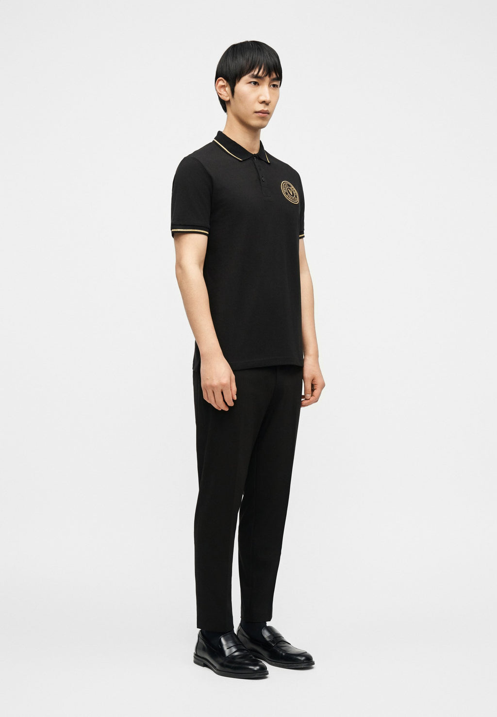 EMBLEM - Polo shirt - black/gold-coloured