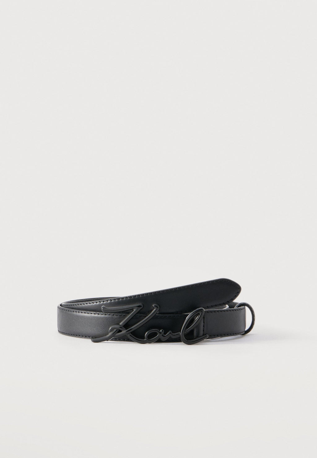 SIGNATURE ENAMEL BELT - Belt - black