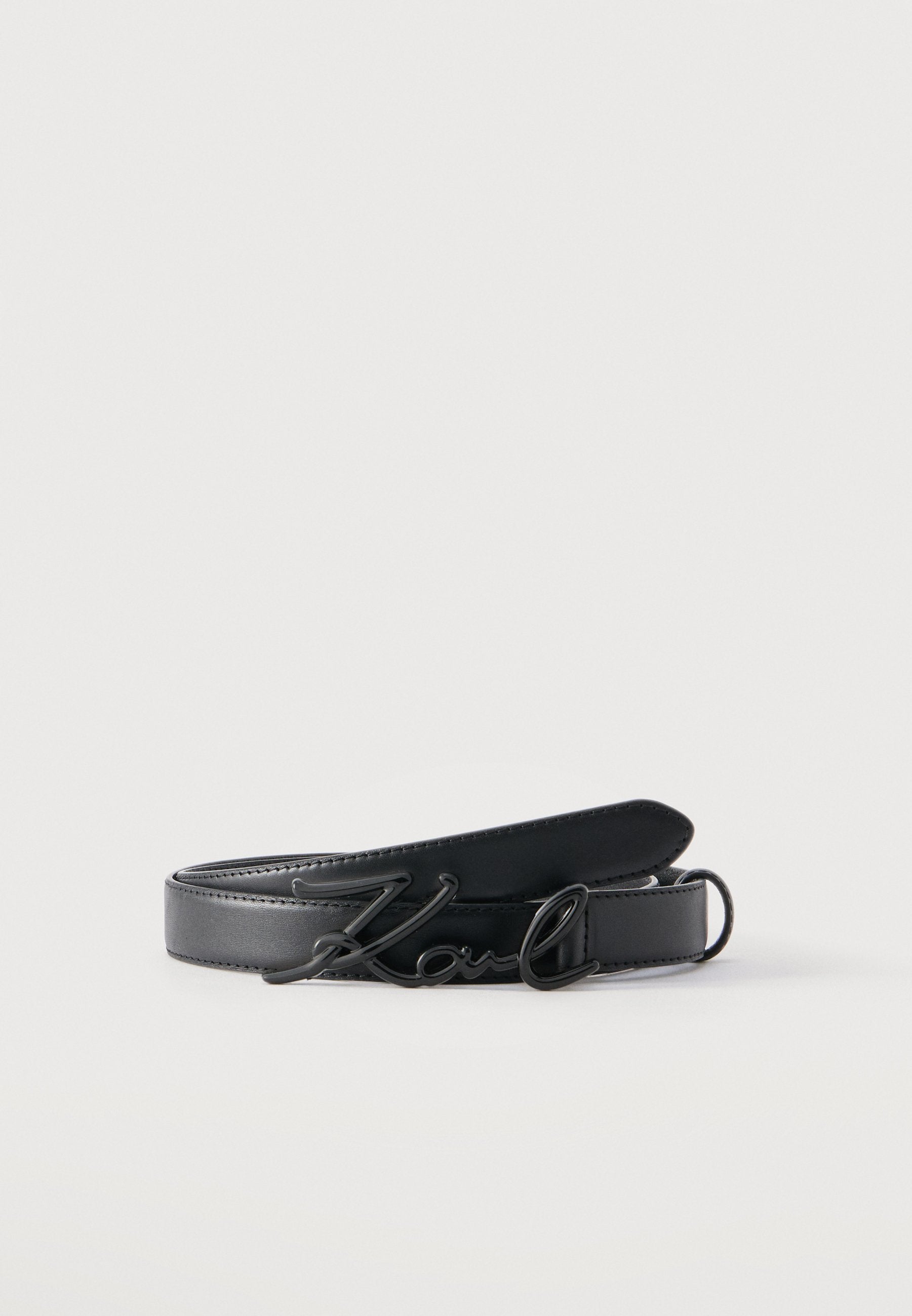 SIGNATURE ENAMEL BELT - Belt - black
