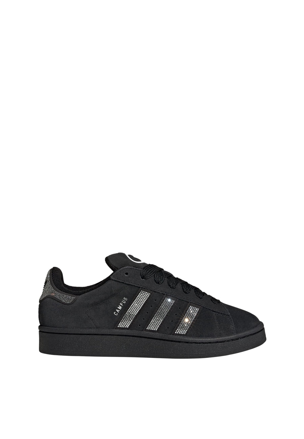 CAMPUS 00S W RHINESTONE - Trainers - core black silver met ftwr white
