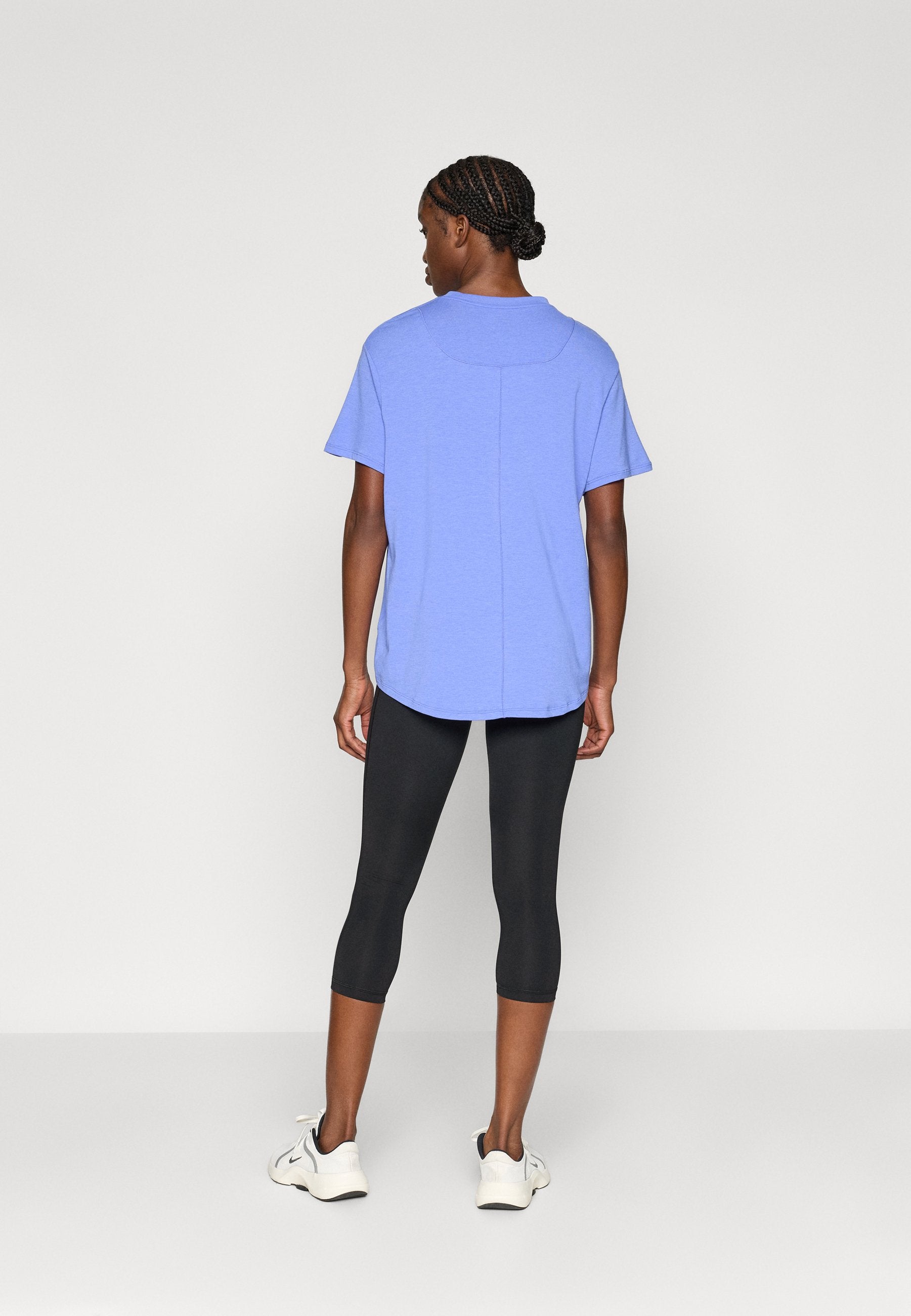 CROP  - 3/4 sports trousers - black/white