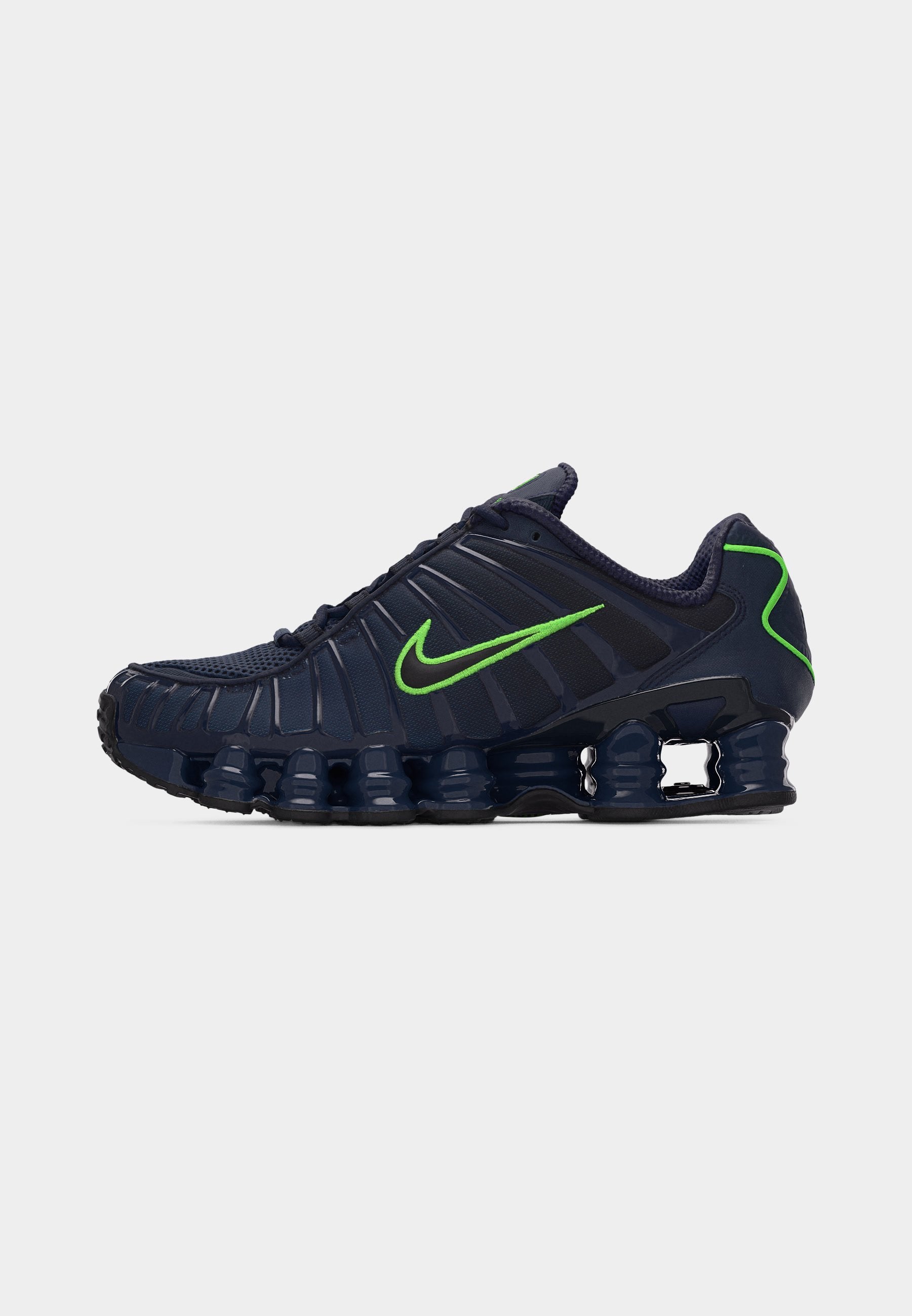 SHOX TL UNISEX - Trainers - thunder blue/black/obsidian/green strike