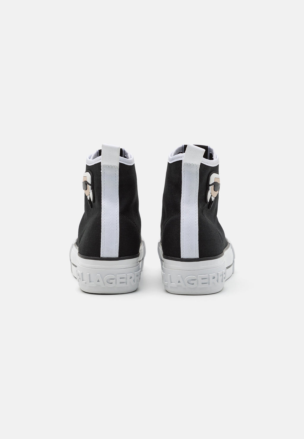 KAMPUS MAX PATCH LACE - High-top trainers - black