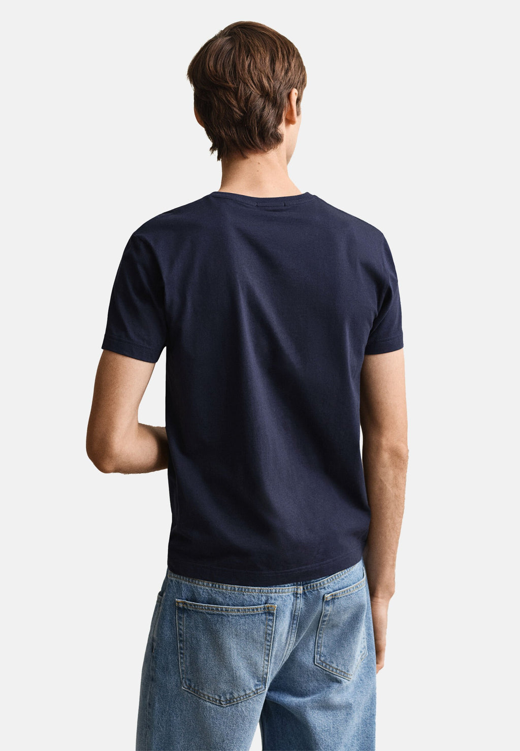 SHIELD V NECK - Basic T-shirt - evening blue