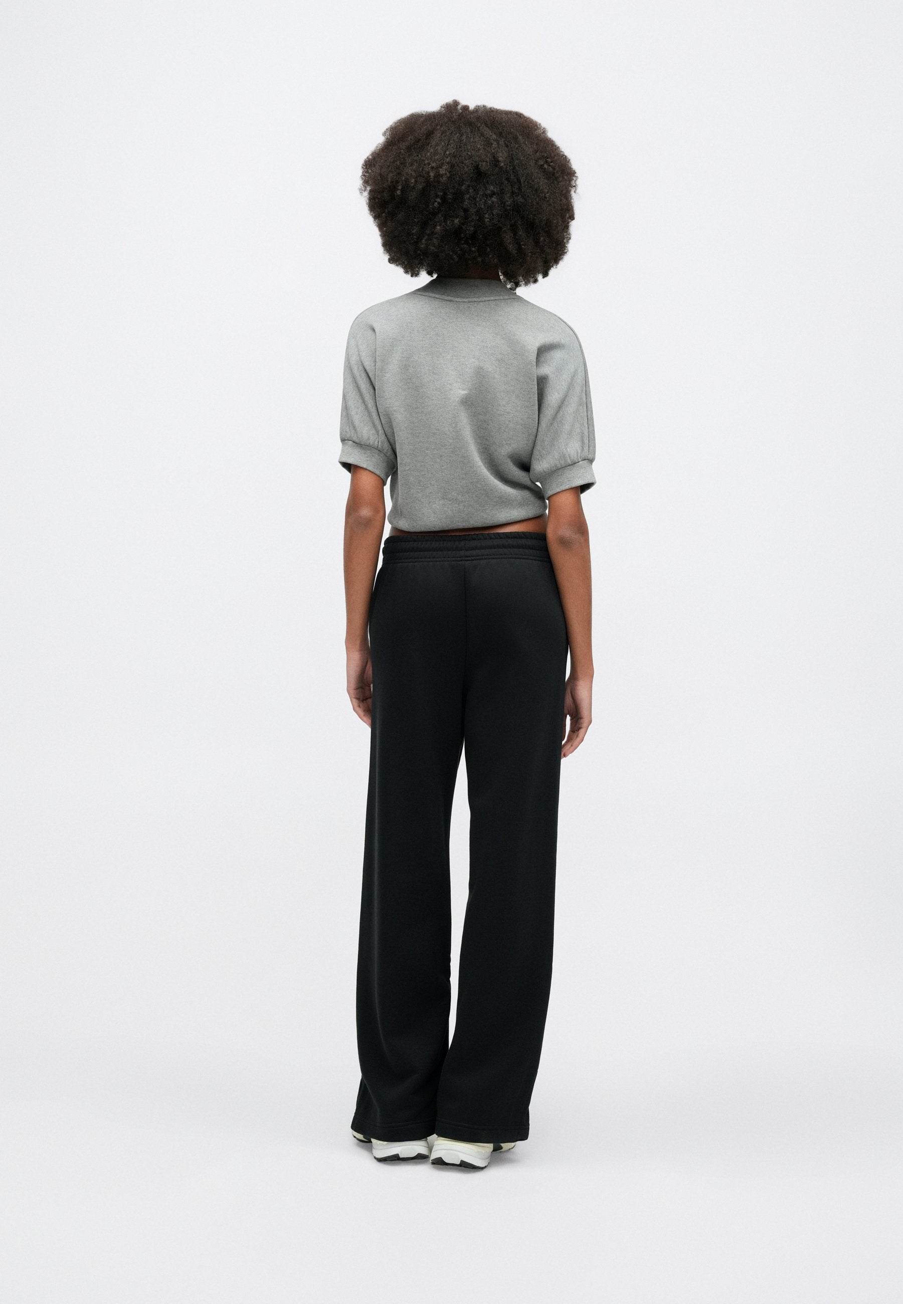LOGO - Tracksuit bottoms - black/summit white