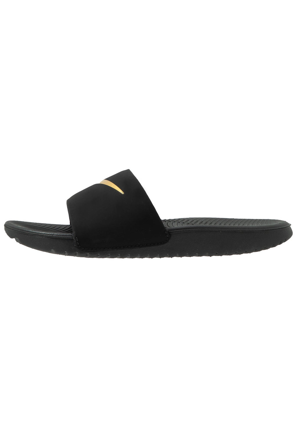 KAWA SLIDE UNISEX - Claquettes de piscine - noir/or métallisé