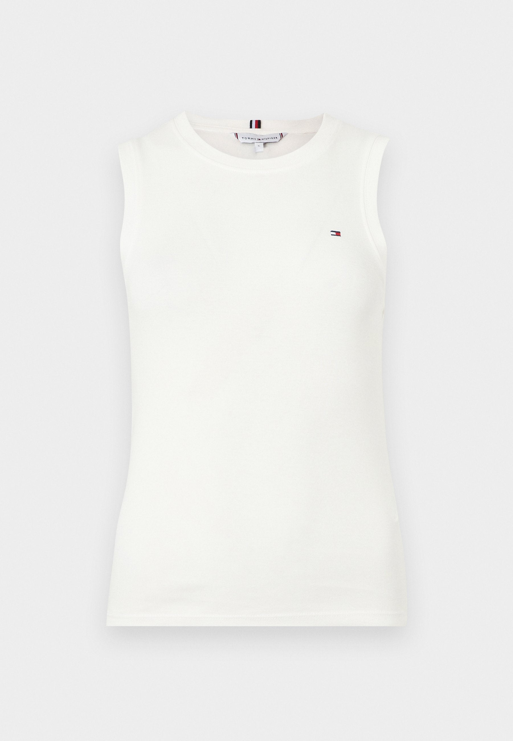SLIM CREW NECK TANK TOP - Top - ecru