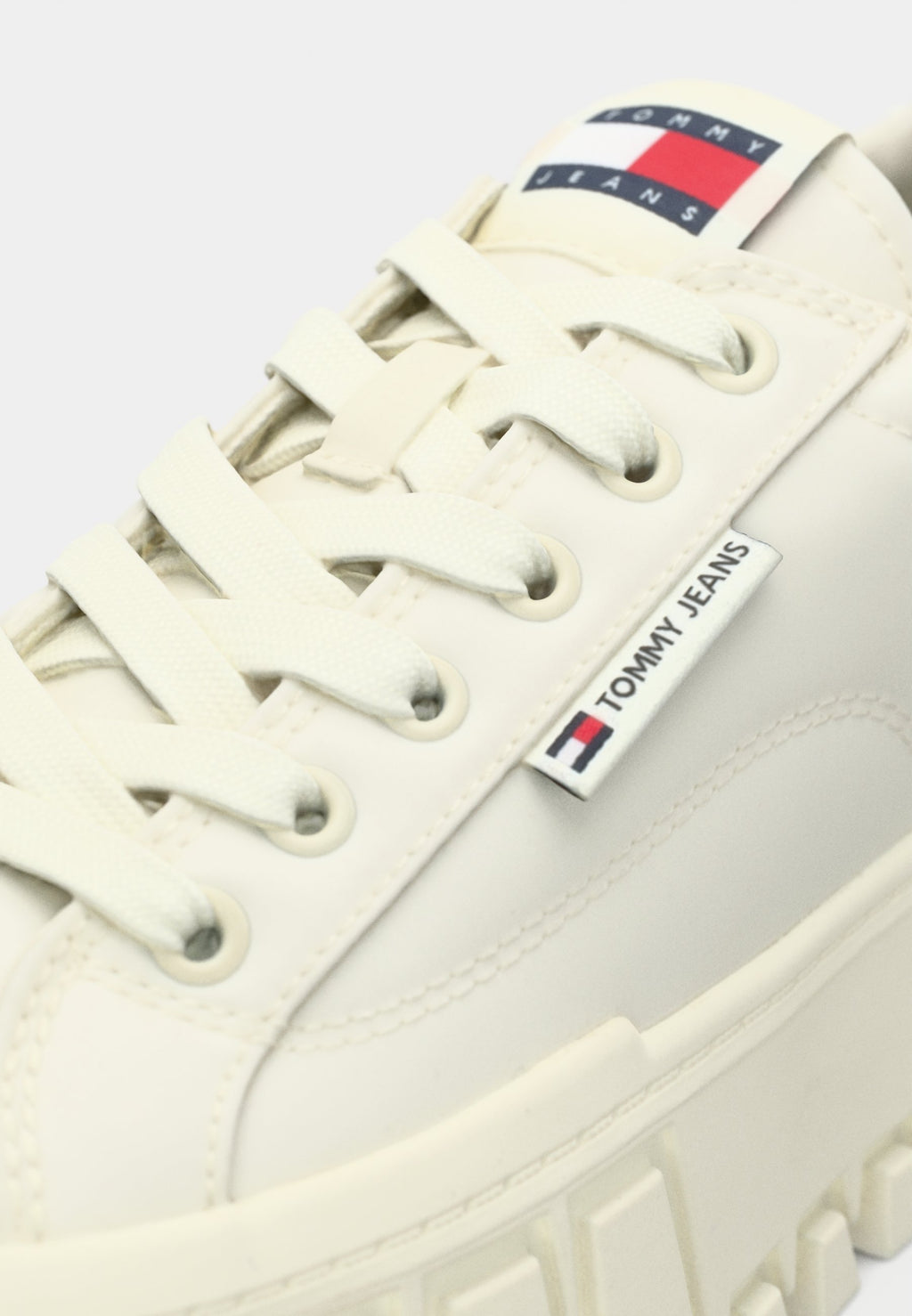 LOGO TAB PLATFORM CLEAT TRAINERS - Trainers - ivory