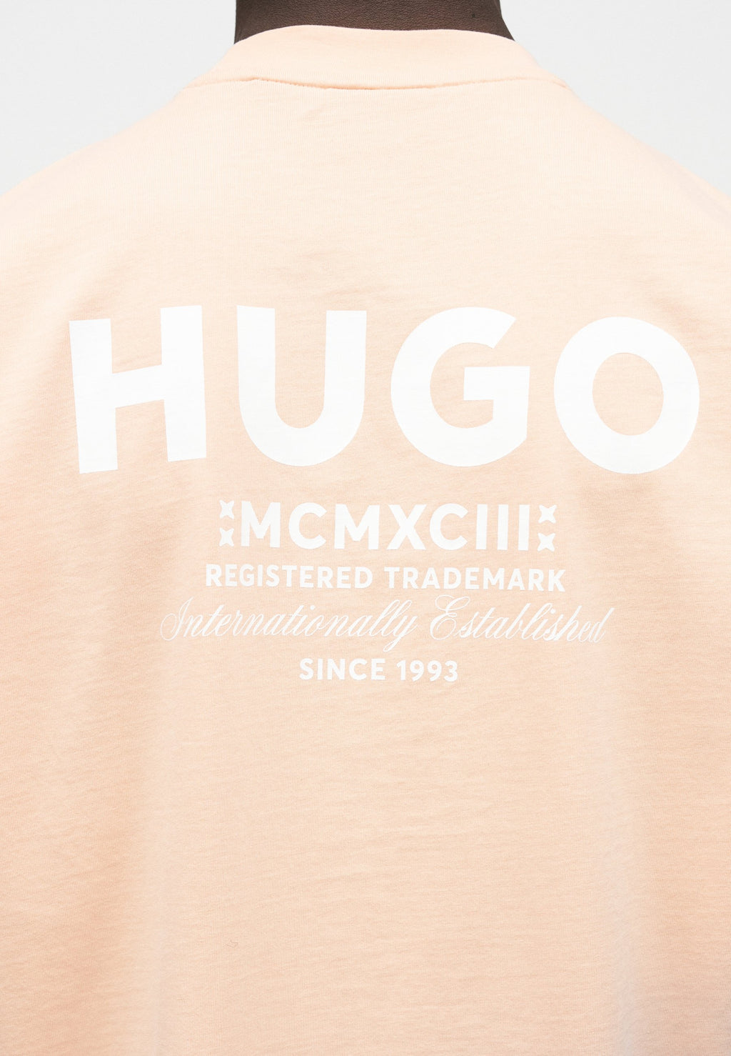 NALONO - T-shirt imprimé - orange pastel clair