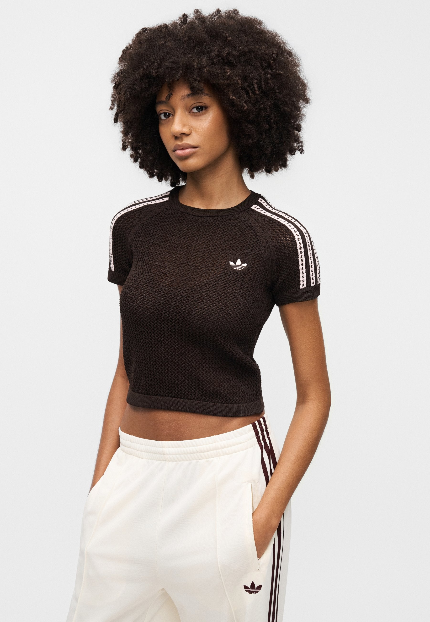 TEE - Basic T-shirt - brown