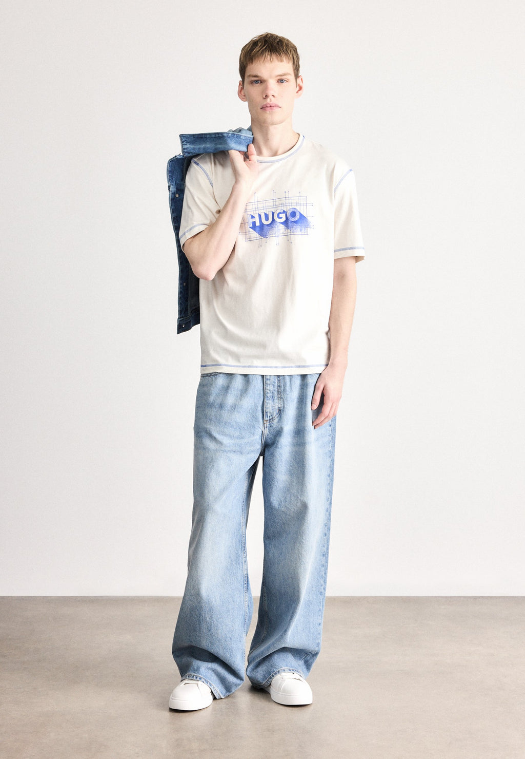 NOTHAL - Print T-shirt - open white
