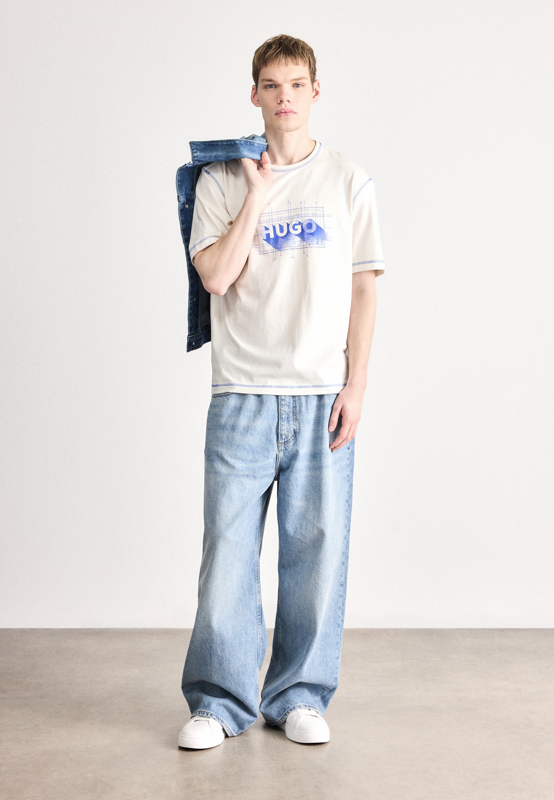 NOTHAL - Print T-shirt - open white