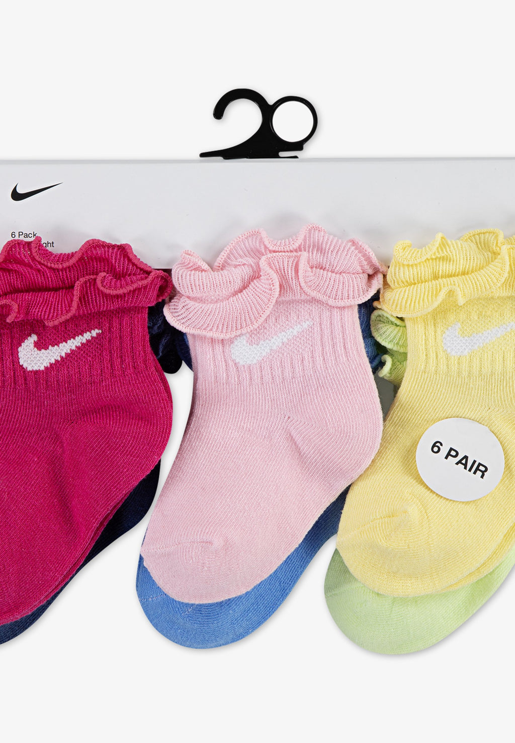 Lot de 6 - Chaussettes - rose vif