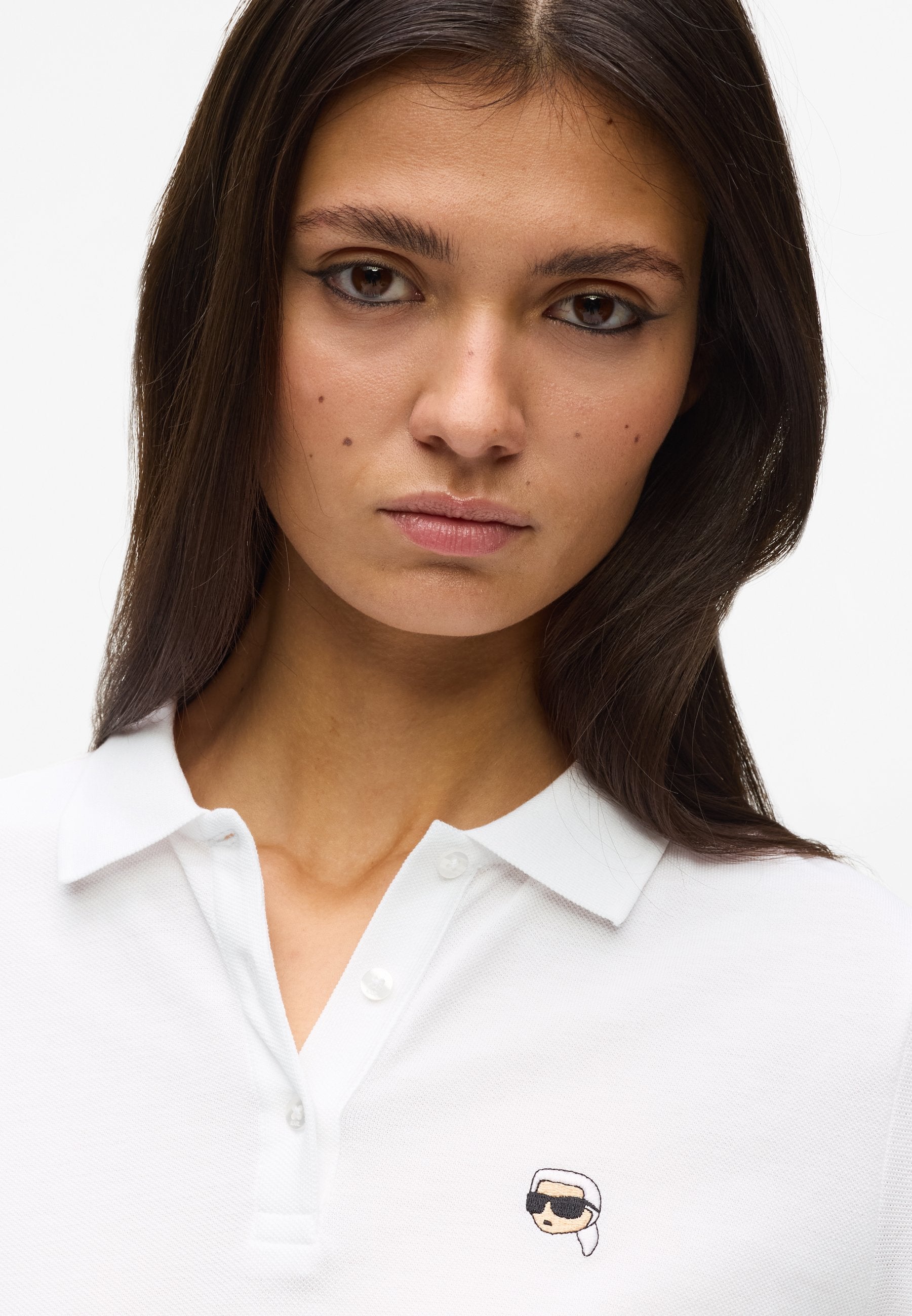 IKON PIQUE POLO - Polo shirt - white