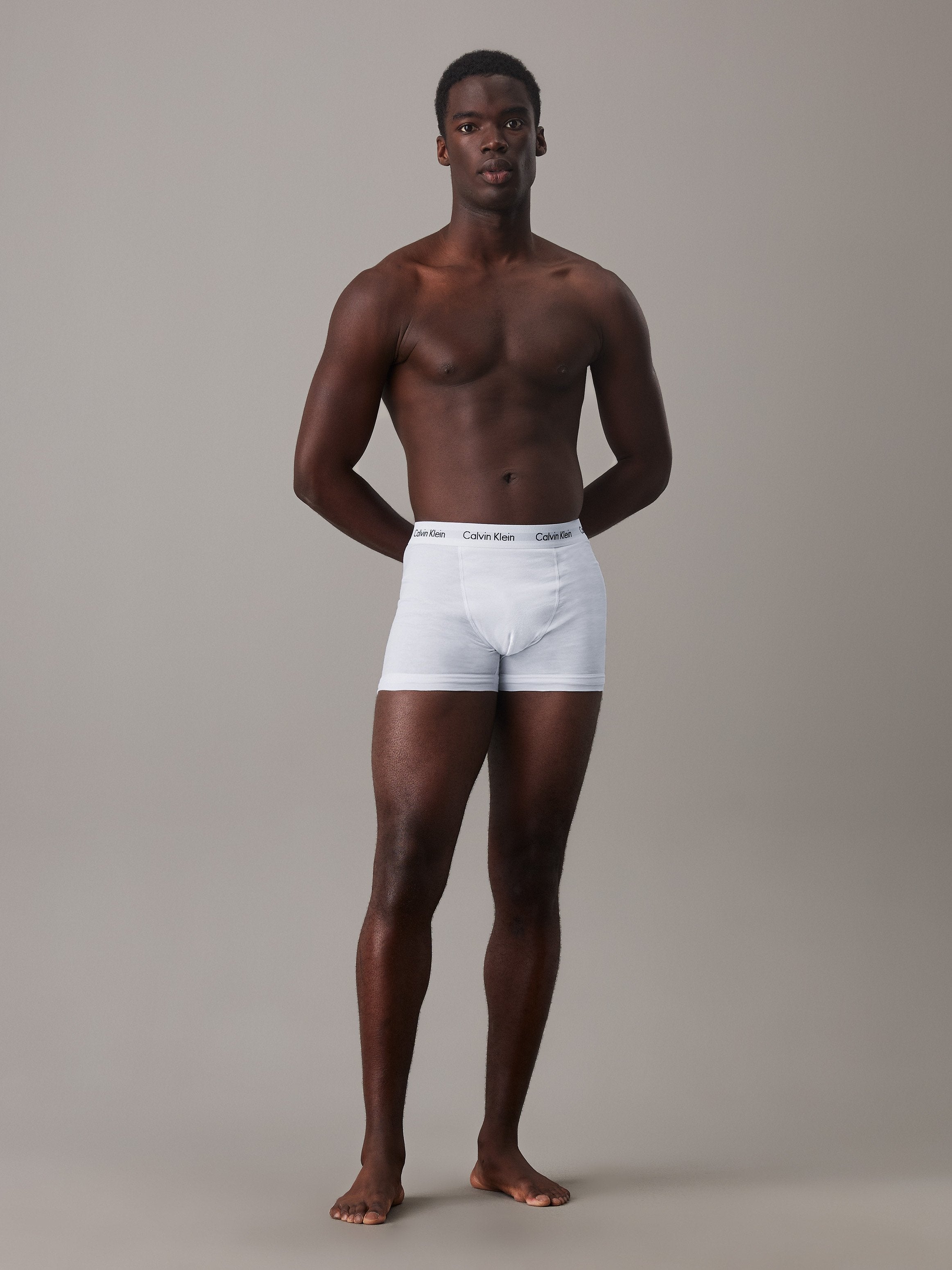 LOT DE 3 BOXERS EN COTON STRETCH - Boxers - Culottes - blanc