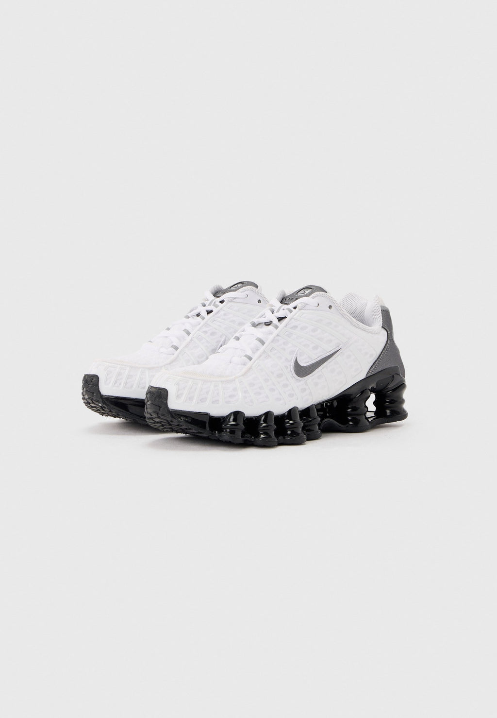 SHOX UNISEX - Trainers - white/cool grey/black/silver-coloured