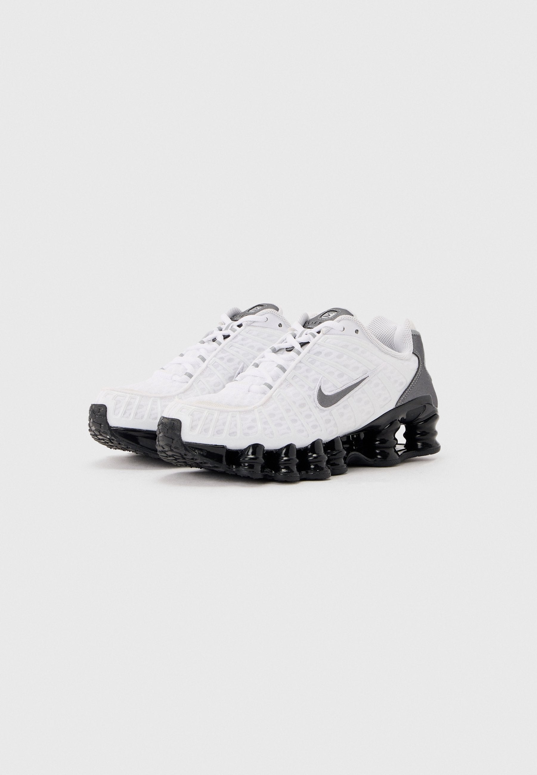 SHOX UNISEX - Trainers - white/cool grey/black/silver-coloured