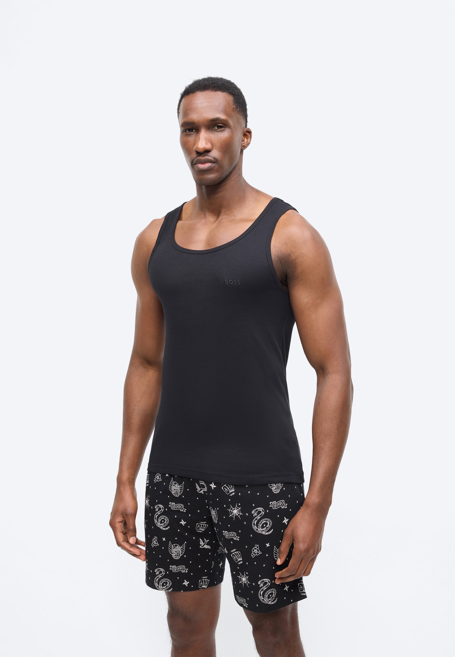 3 PACK - Undershirt - black/grey/white