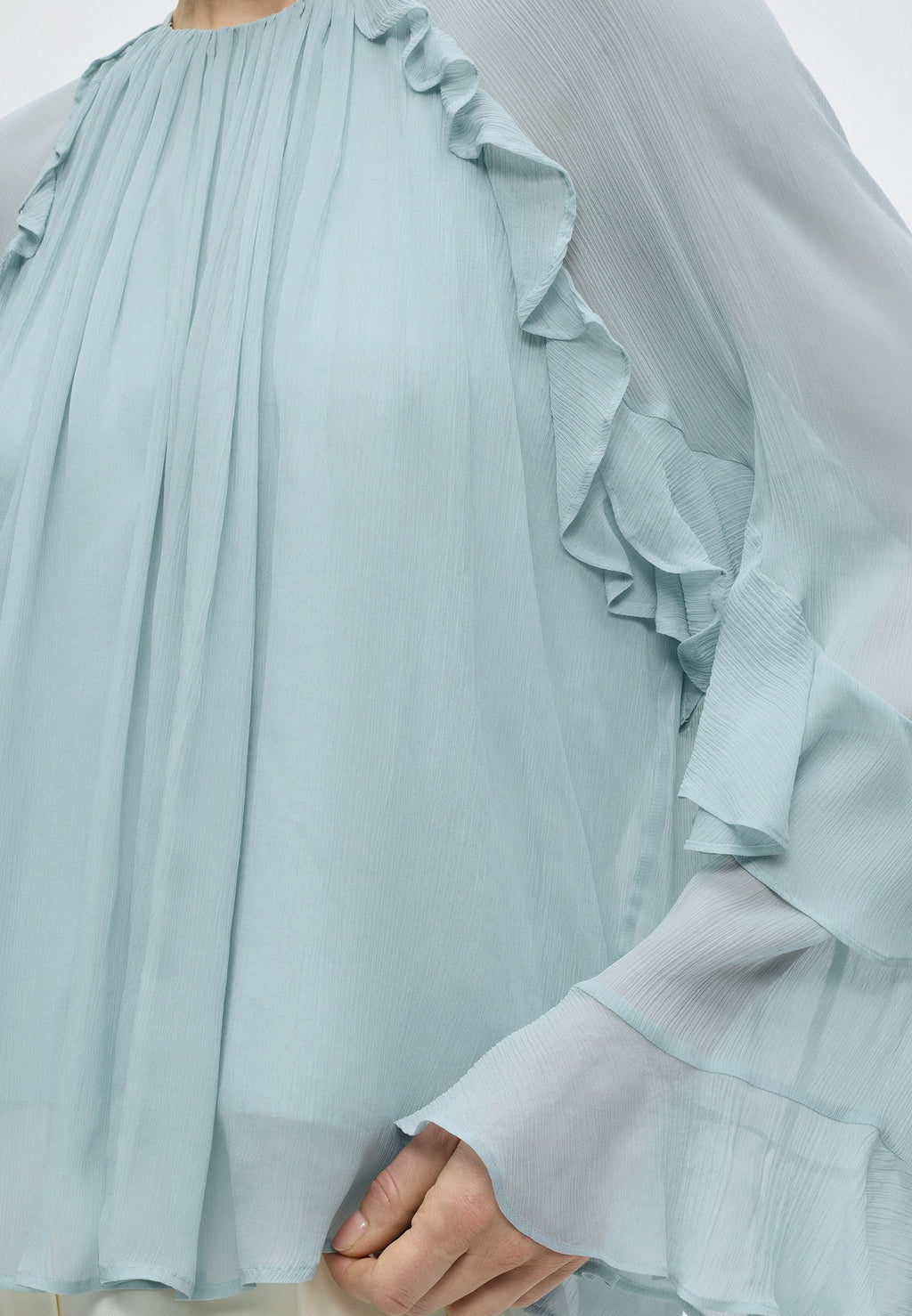 BRADIA - Blouse - open green