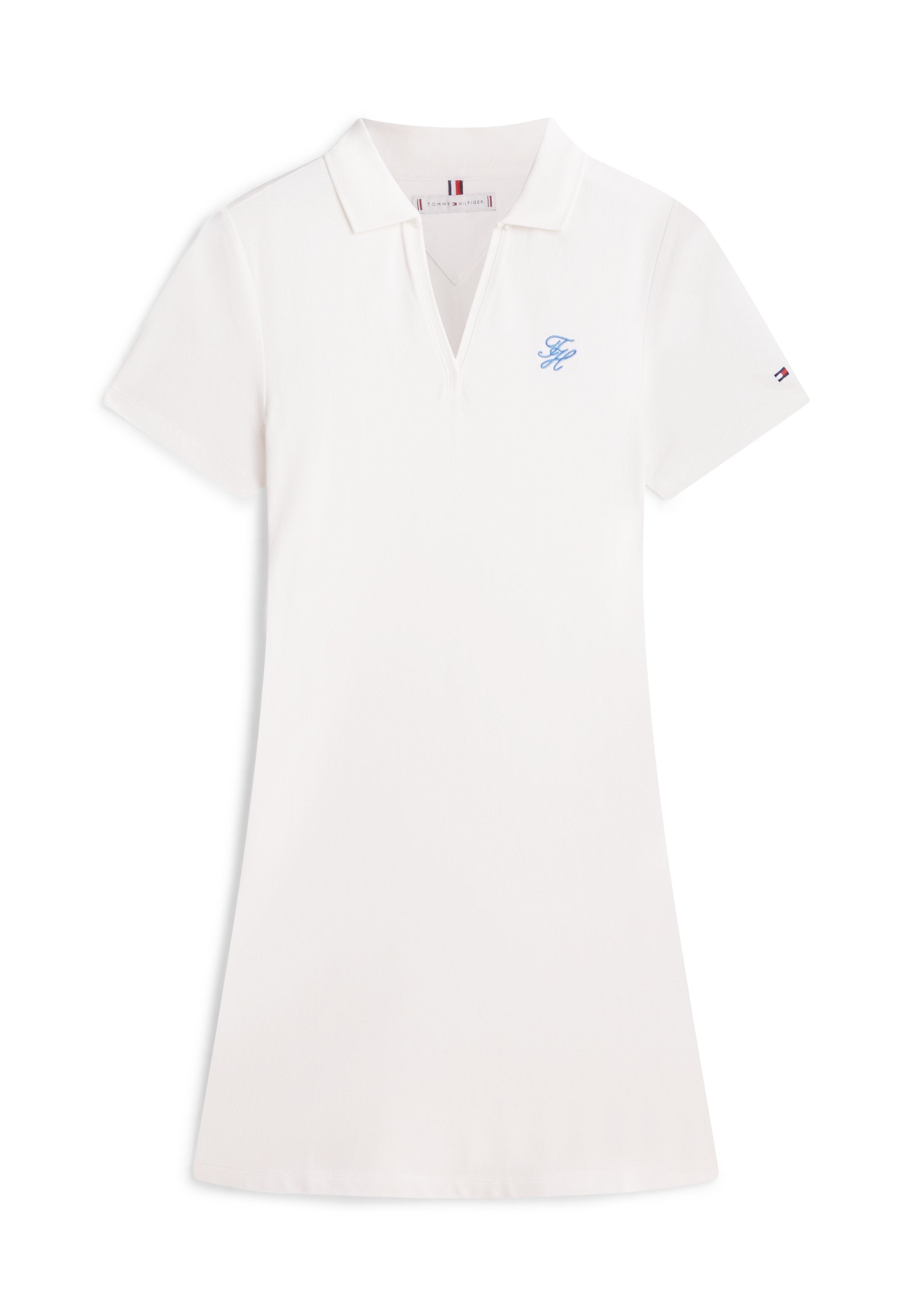 1985 LOGO EMBROIDERY MINI POLO DRESS - Day dress - ecru