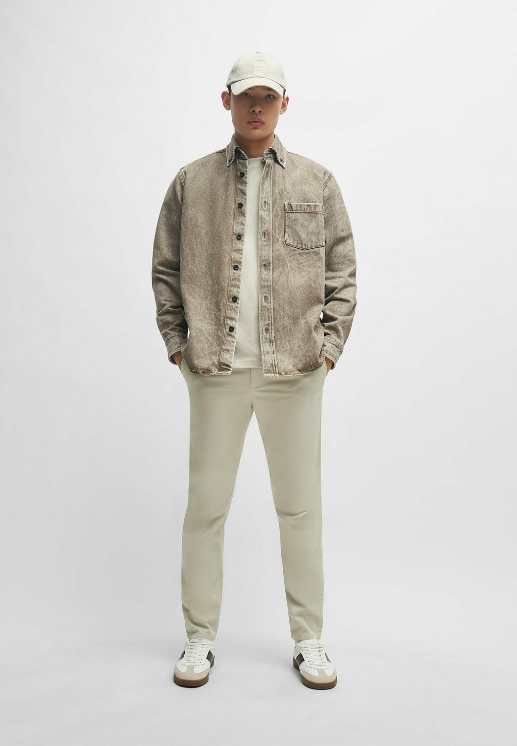 CHINO TAPERED - Chinos - light beige one