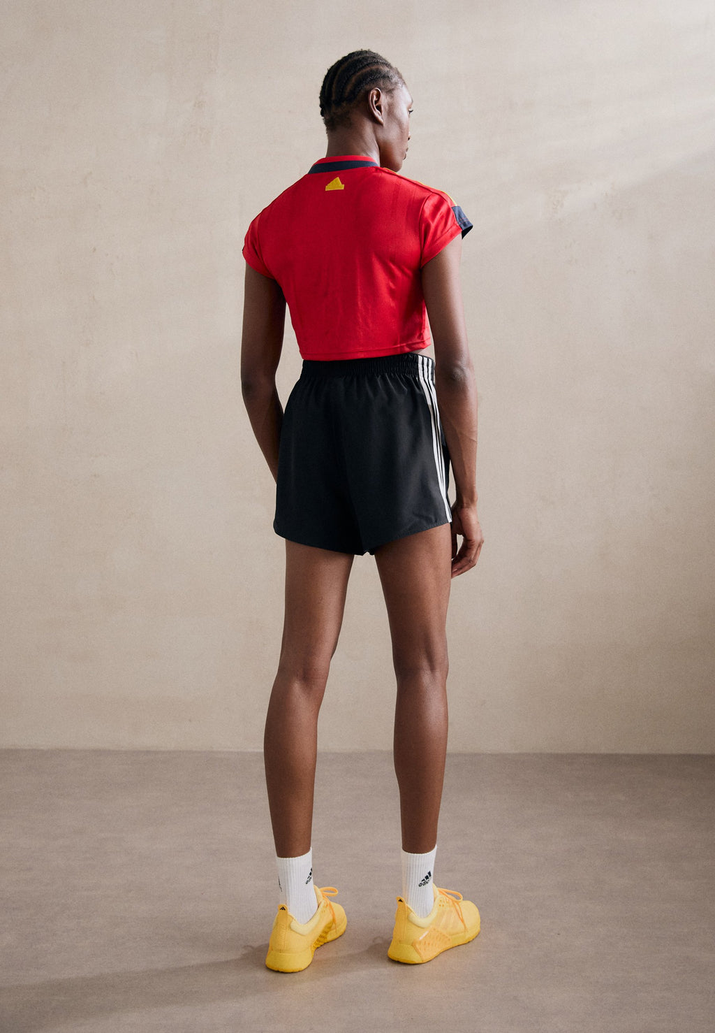 SHORT HIGH  - Sports shorts - black/white