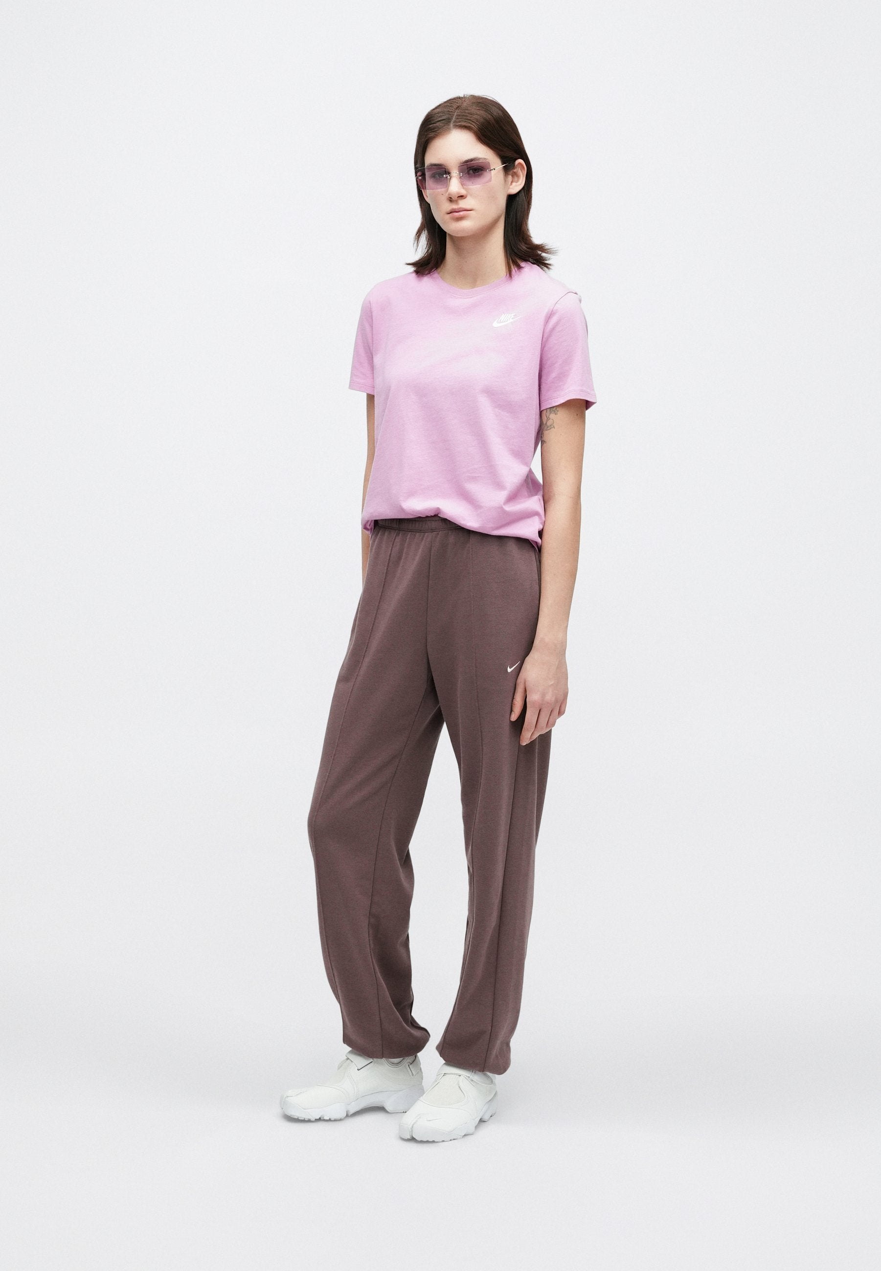 TEE CLUB - T-shirt basique - magenta/blanc