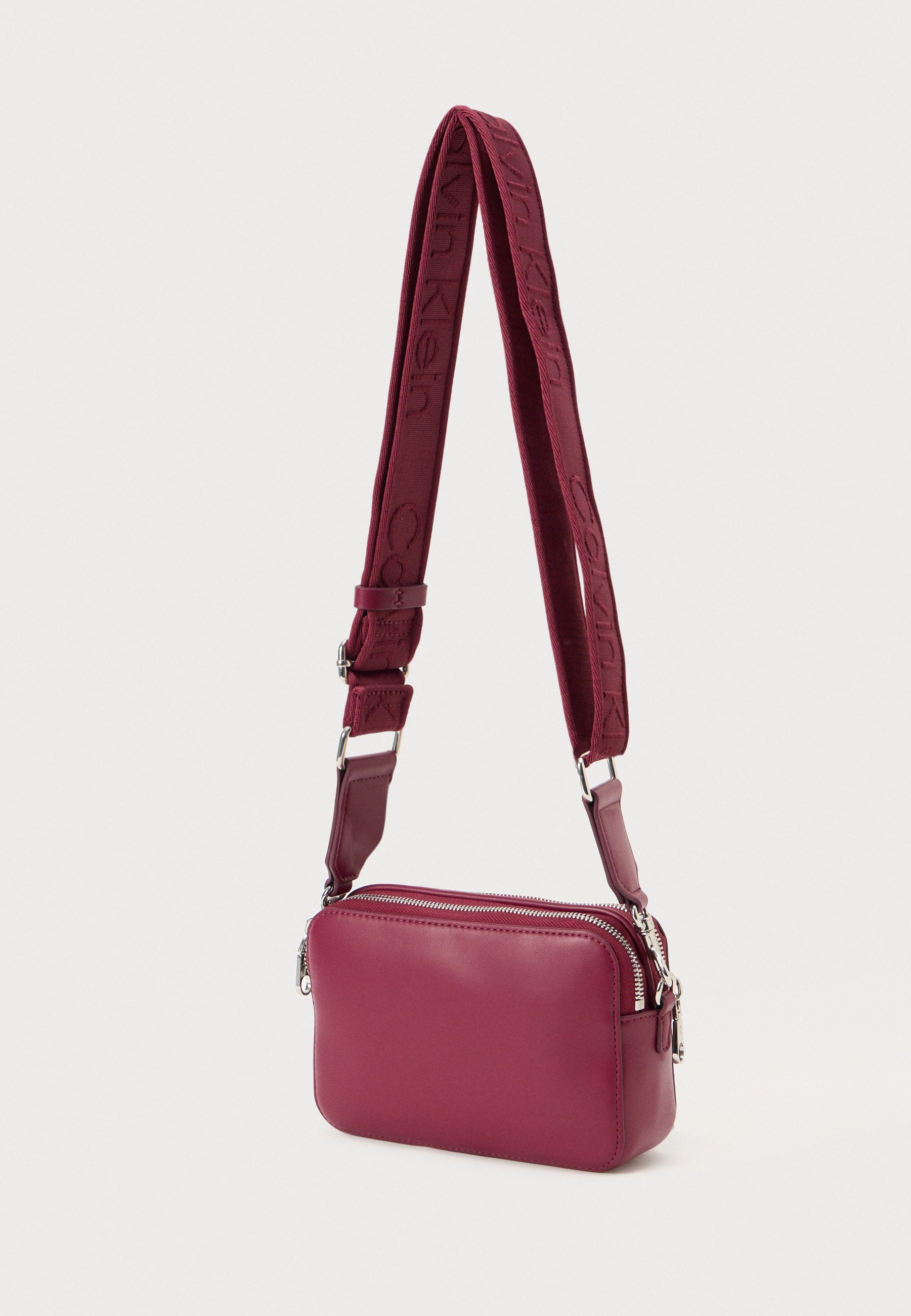WEBBING DOUBLE STRAP CAMERA BAG - Cross body bag - alluring pink