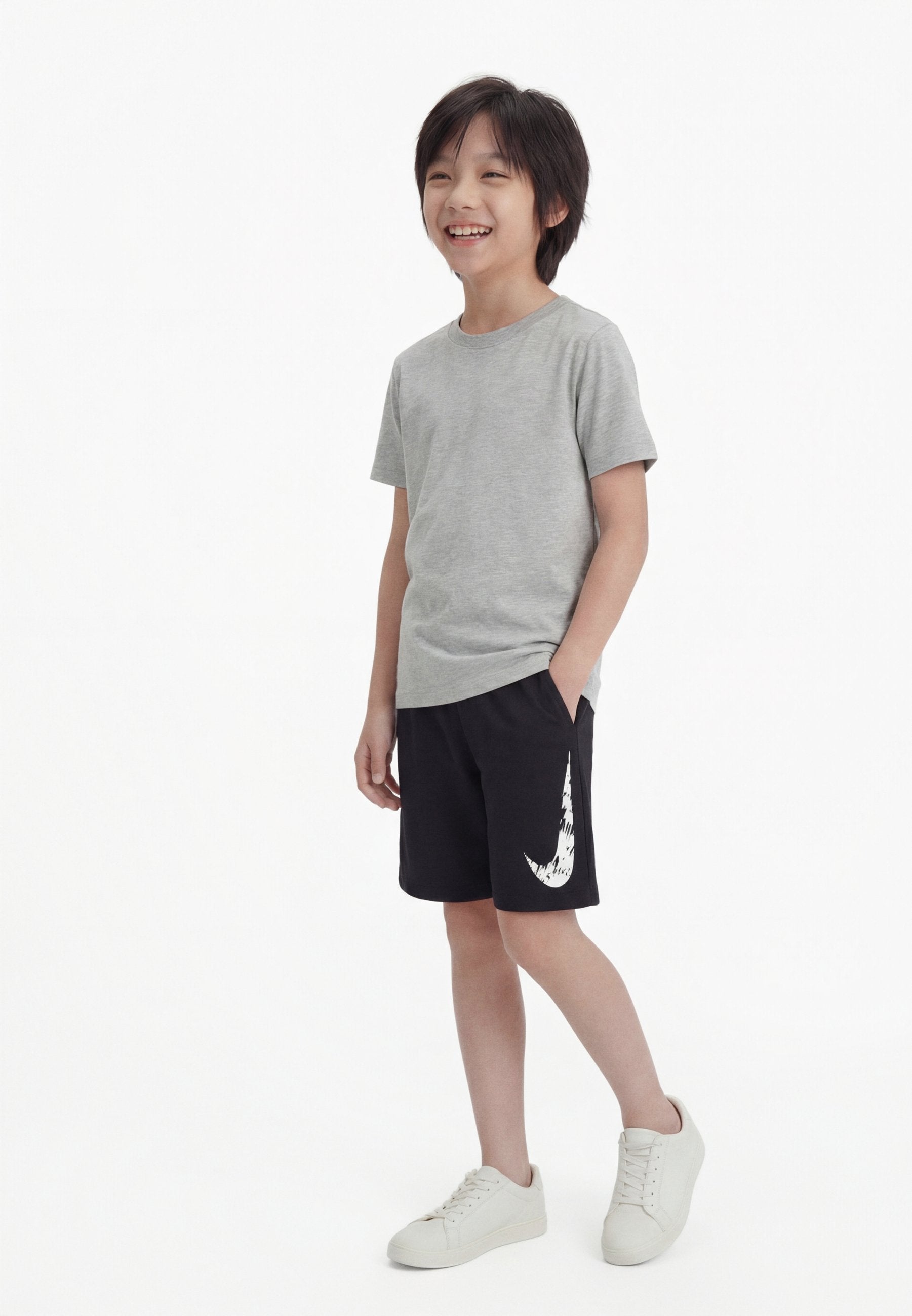TROPHY UNISEX - Sports shorts - black/white