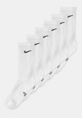 PERFORMANCE CUSHIONED CREW TRAINING 6 PACK UNISEX - Socks - white/black