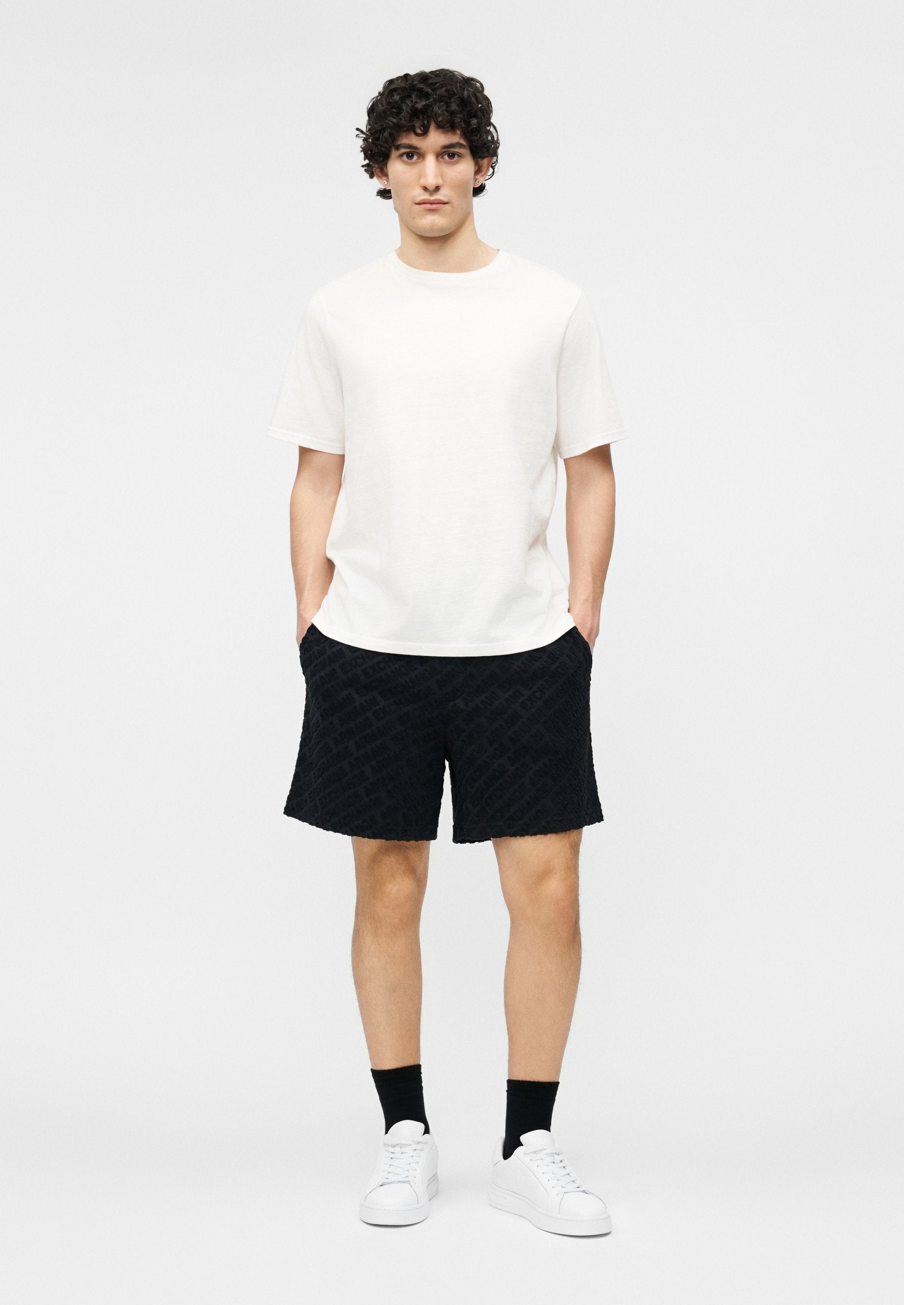 LOGO  - Shorts - deep navy