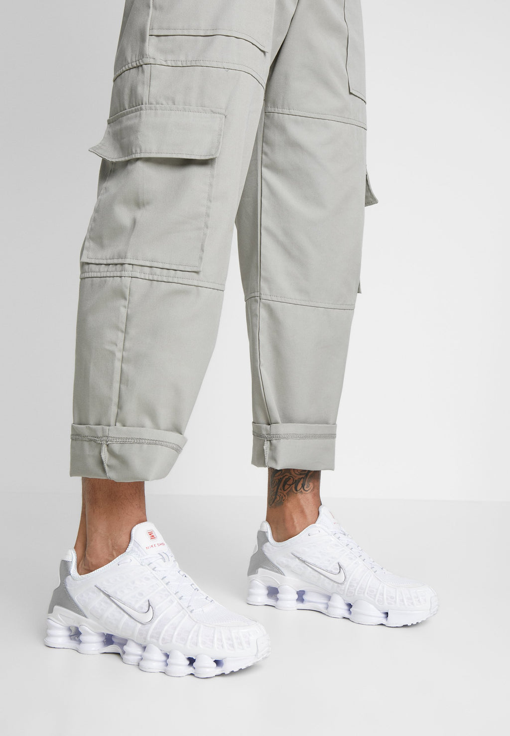 SHOX TL - Trainers - white metallic silver max orange white