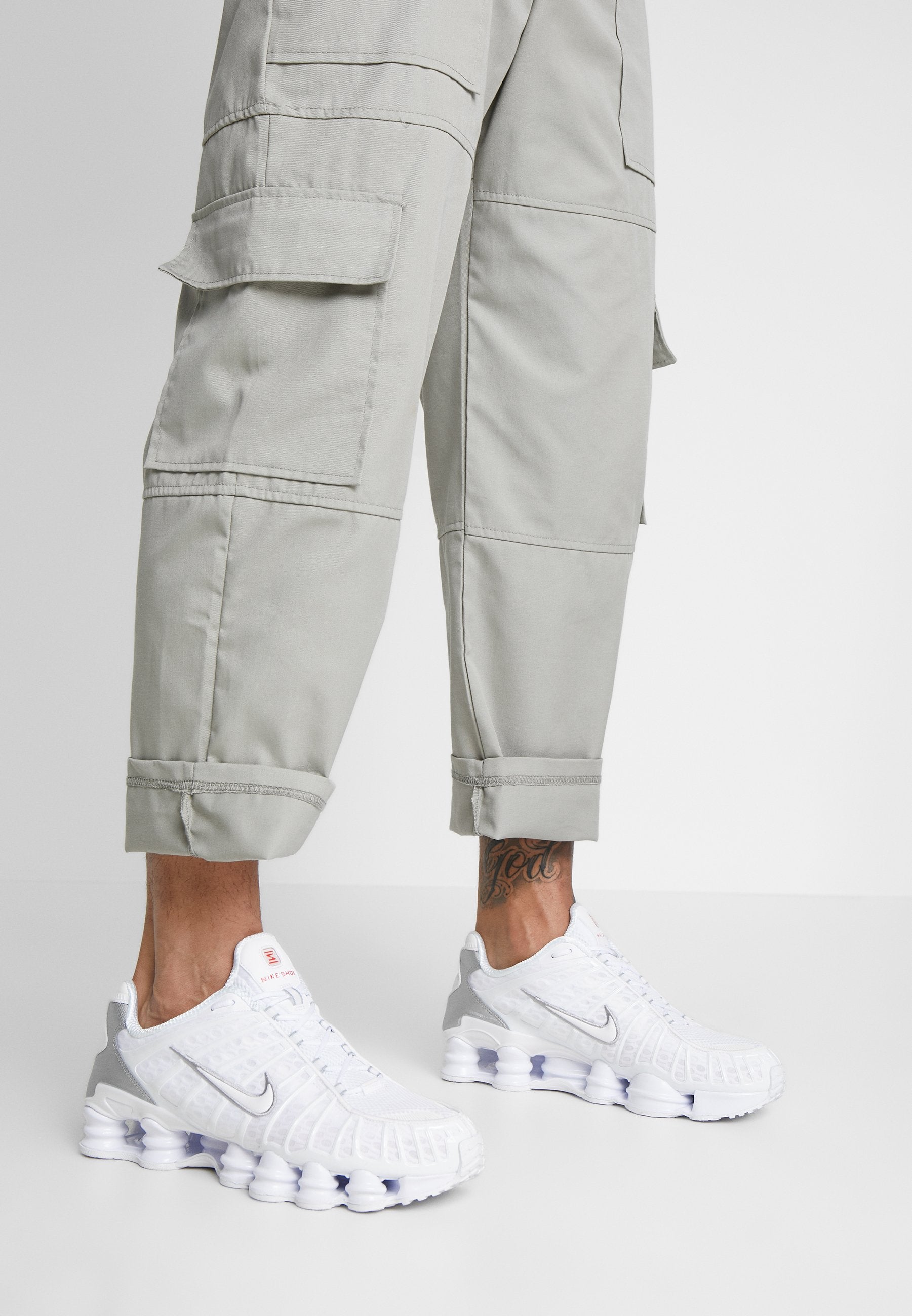 SHOX TL - Trainers - white metallic silver max orange white