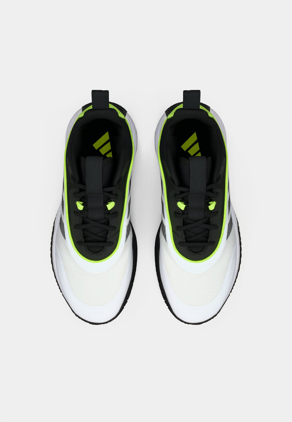 OWNTHEGAME 3.0 UNISEX - Basketball shoes - footwear white/core black/lucid lemon