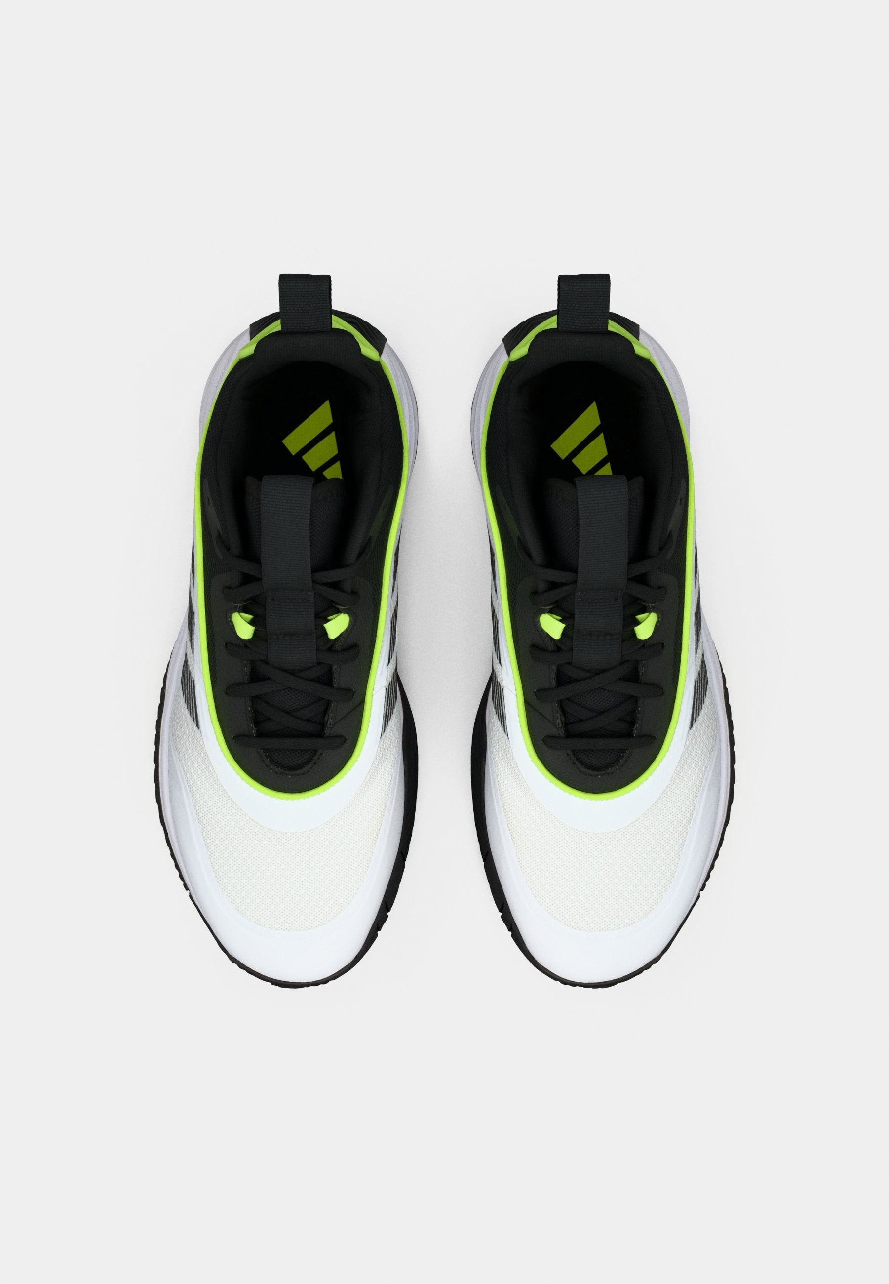 OWNTHEGAME 3.0 UNISEX - Basketball shoes - footwear white/core black/lucid lemon