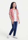 CROATIA STADIUM HOME UNISEX - Sports T-shirt - white/university red/hyper royal