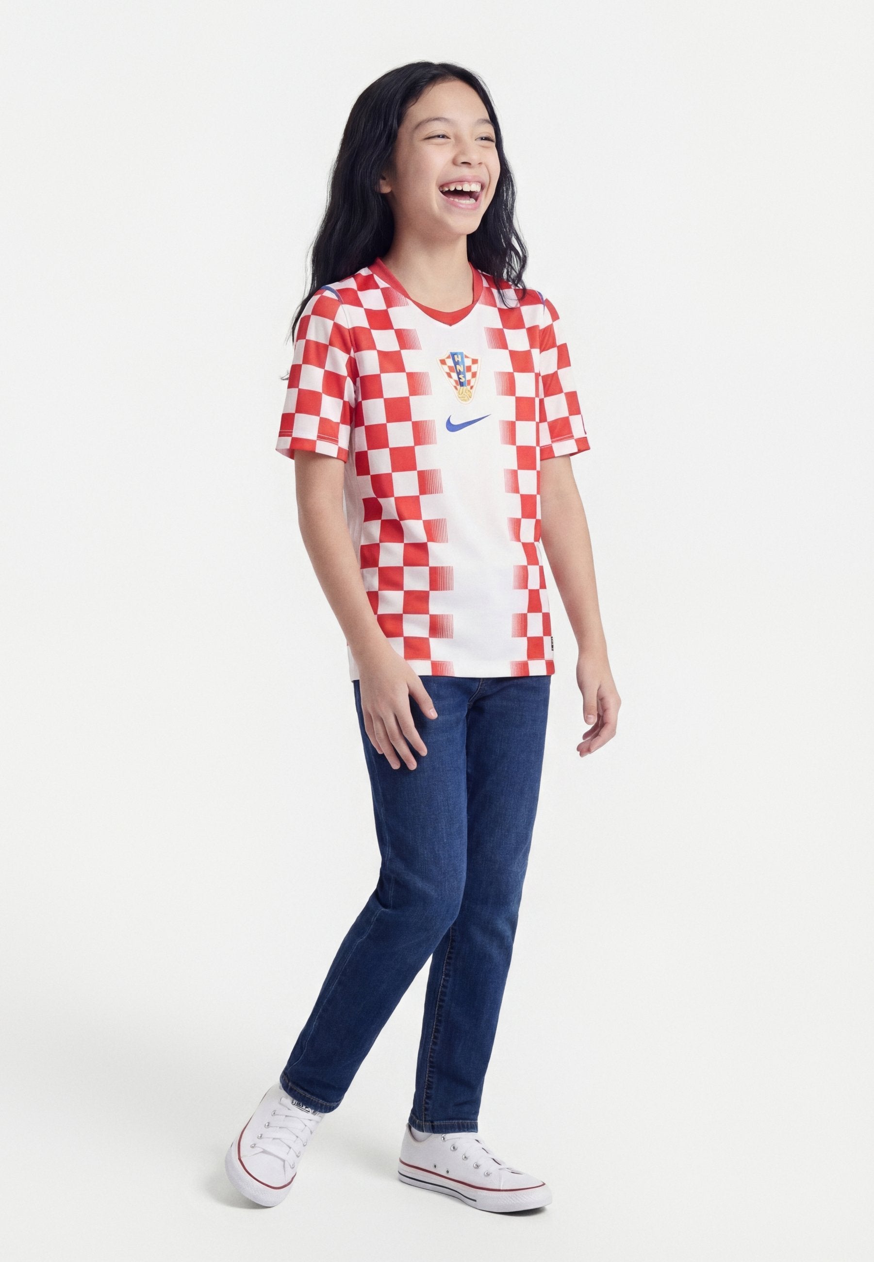 CROATIA STADIUM HOME UNISEX - Sports T-shirt - white/university red/hyper royal