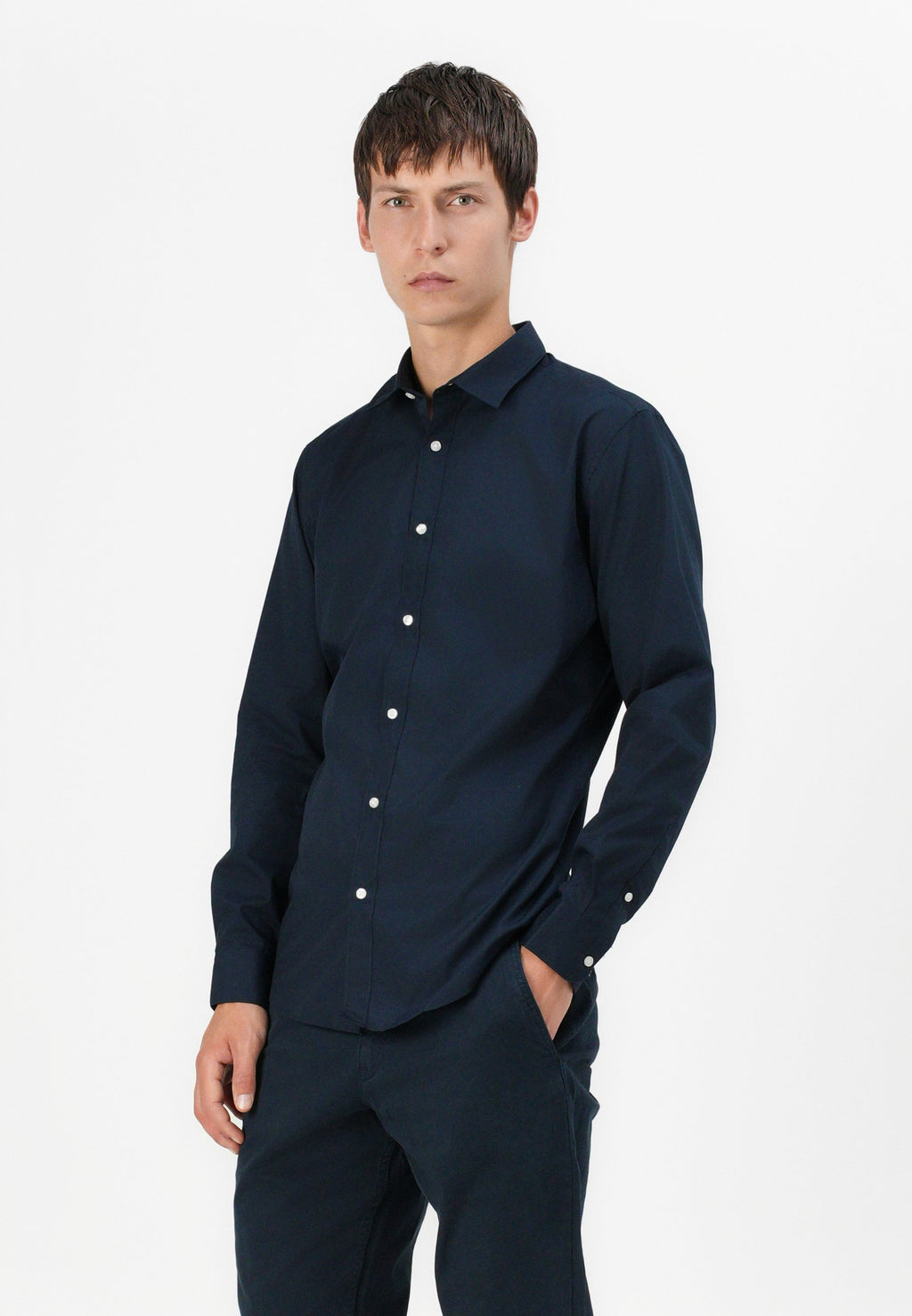 Slim Fit - Shirt - navy