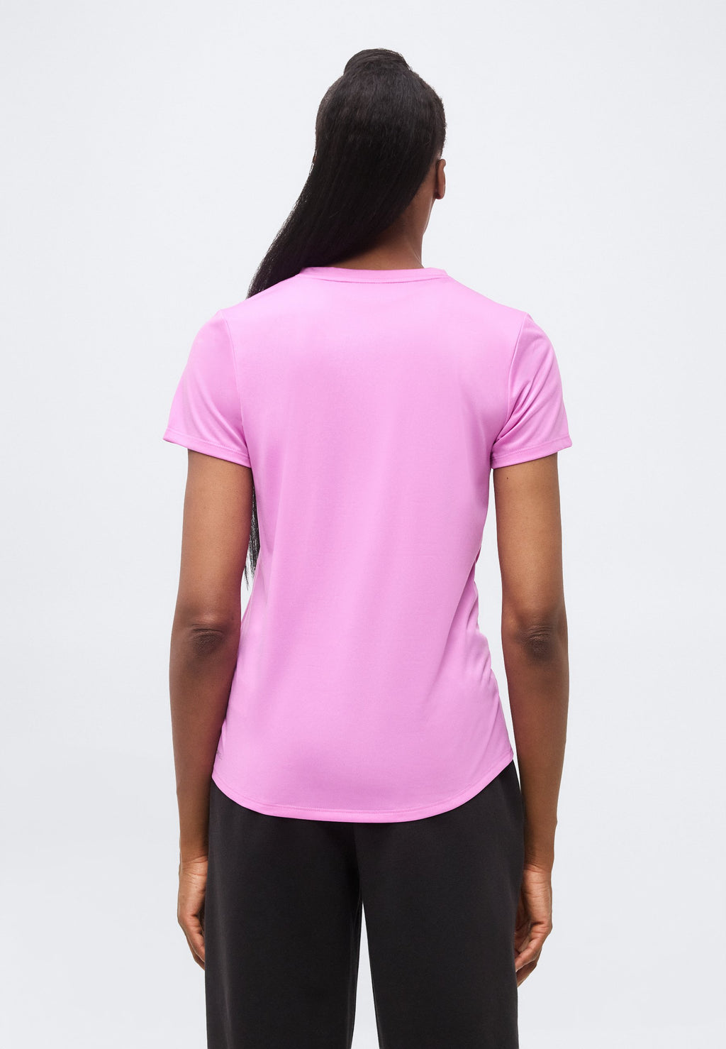 TAD ESSENTIAL V NECK TEE - Sports T-shirt - mauve pop