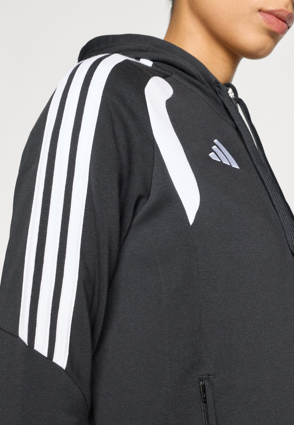 TIRO26 LEAGUE FULL ZIP HOODIE - Zip-up sweatshirt - black/white